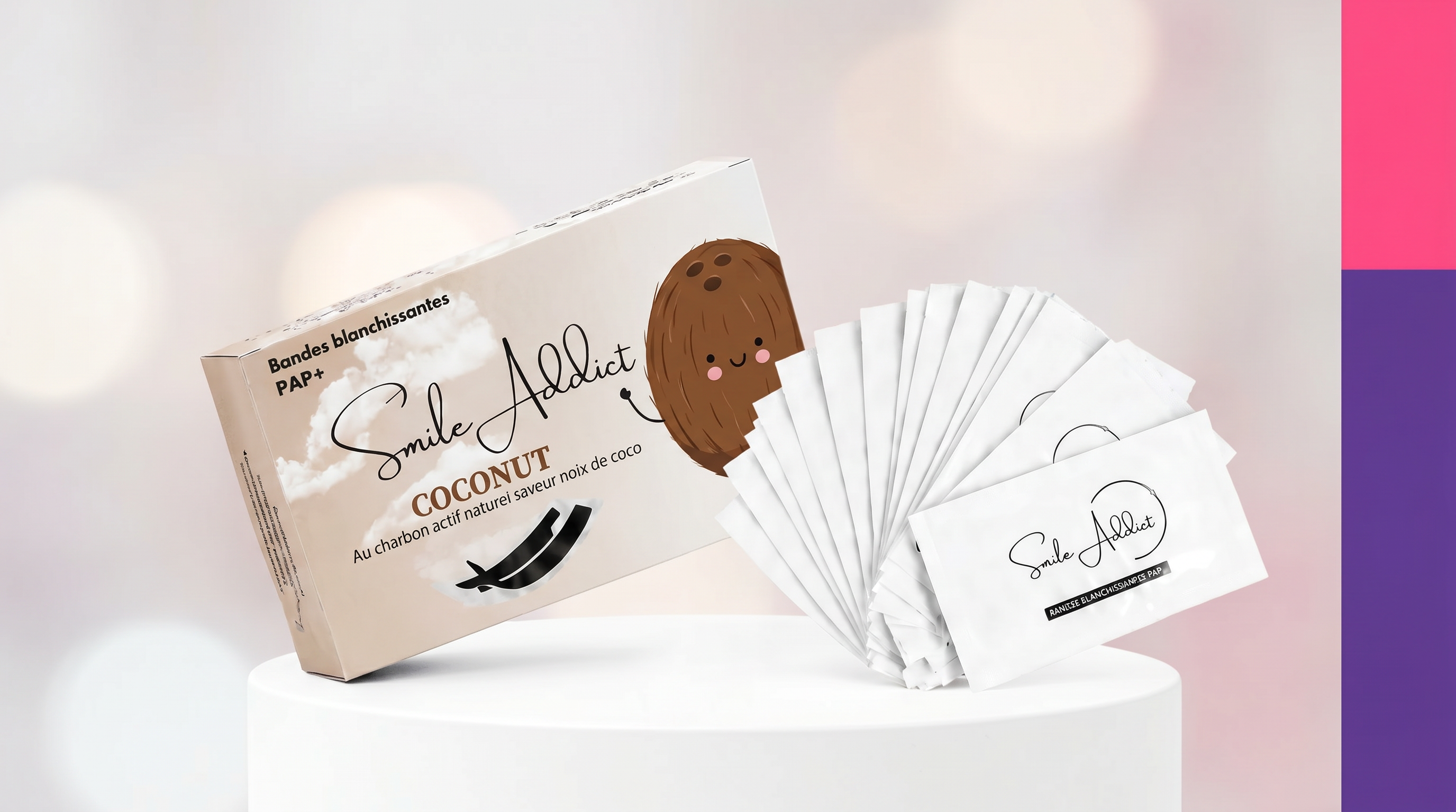 Blanchiment dentaire : prix et remboursement mutuelle, kit maison sans peroxyde Smile Addict