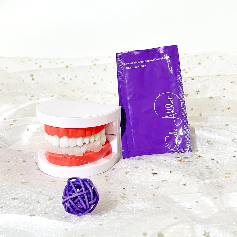 Bandes blanchissantes - Nouvelle formule PAP+ Aromatisées à la menthe | Smile Addict