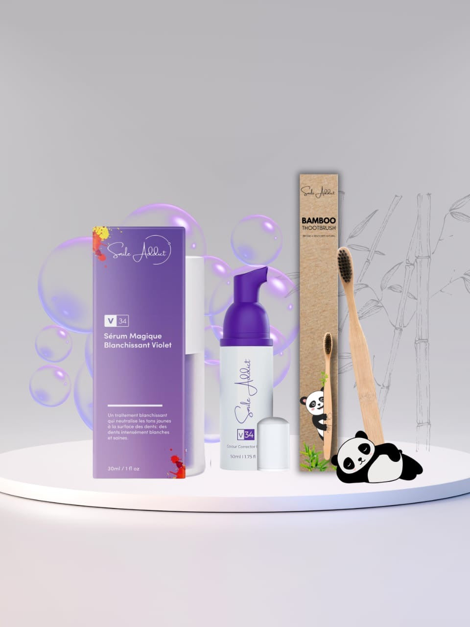 Pack "magique' ECLAT EXPRESS SERUM + MOUSSE Addict Smile