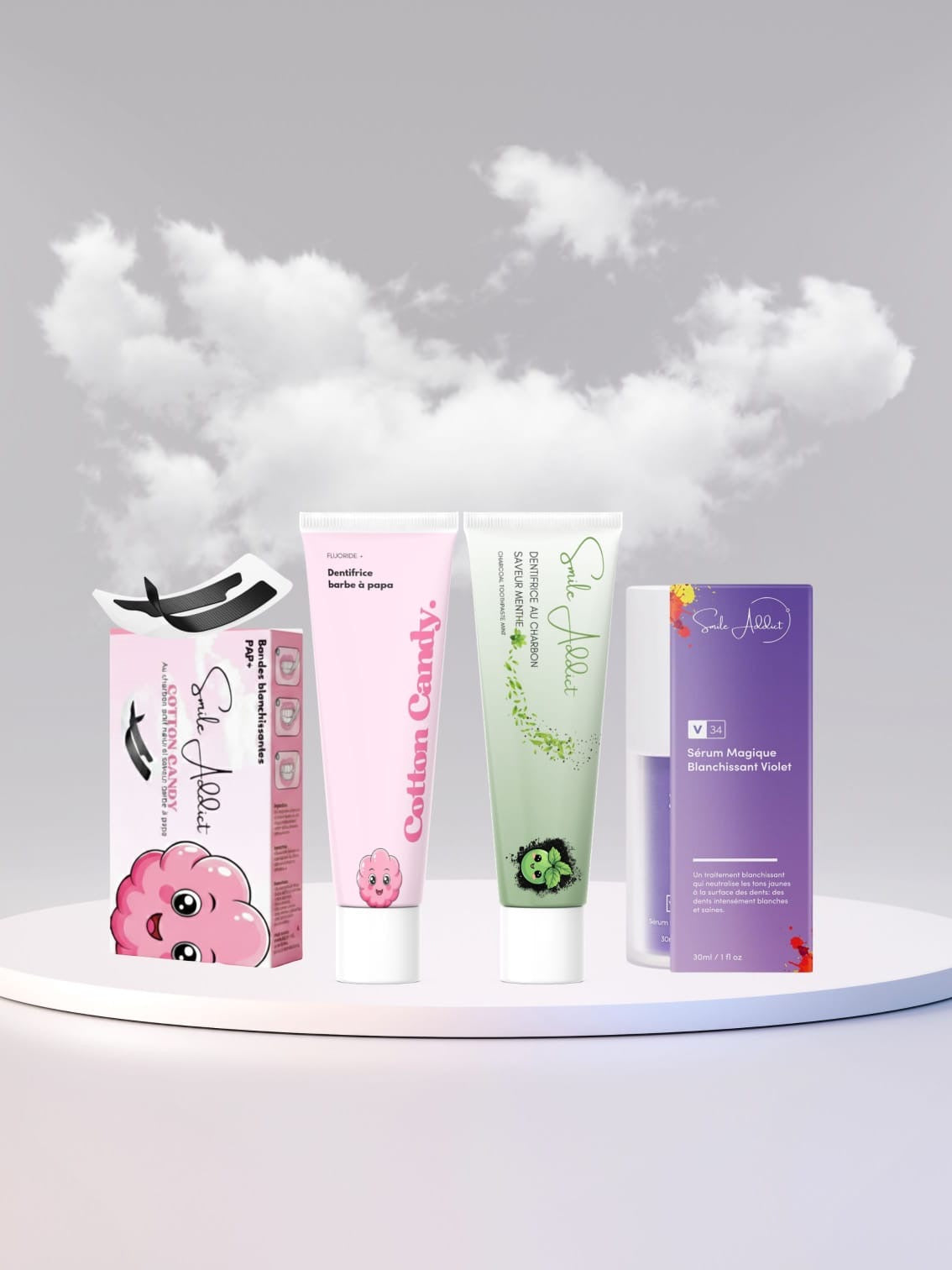 PACK COMPLET BLANCHEUR INTENSE 🌿🚀 – Routine 5 Produits Smile Addict Précommande (expédition sous 10 jours)