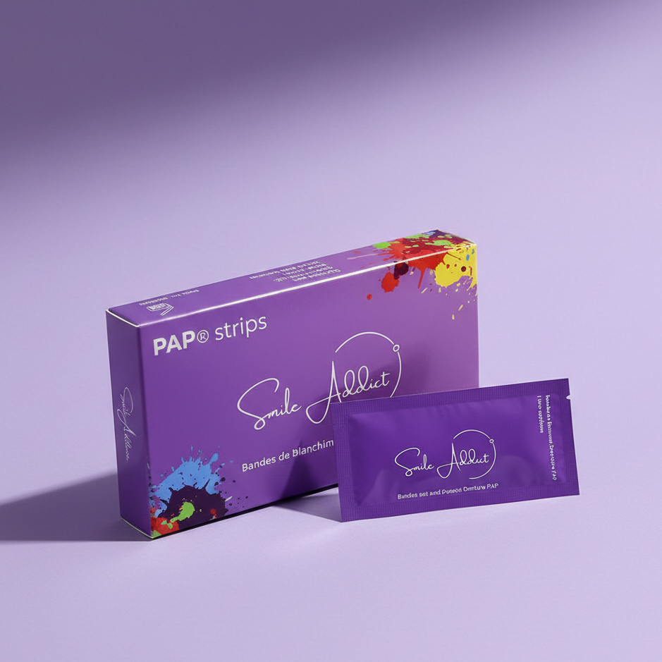 Bandes blanchissantes - Nouvelle formule PAP+ Aromatisées à la menthe