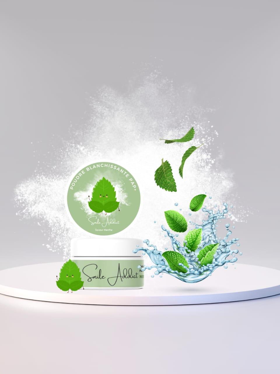 Addict Smile Mint Whitening PAP Powder