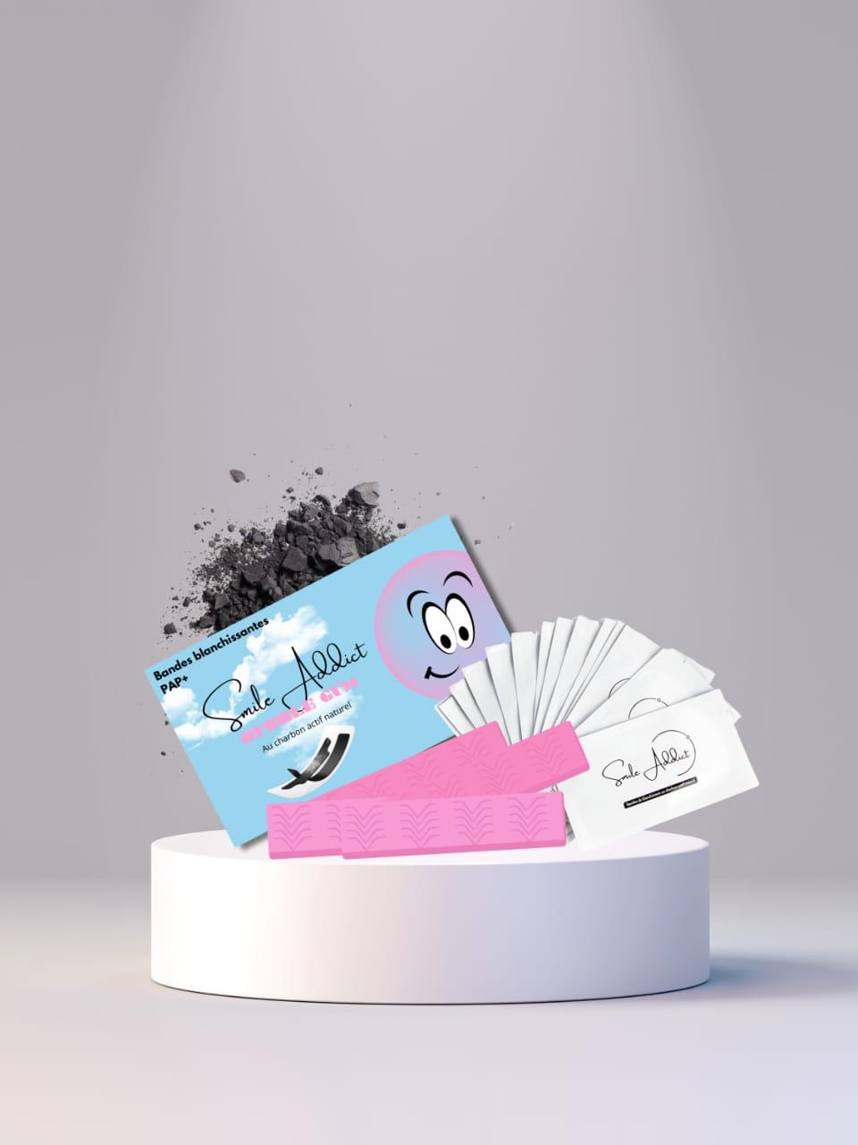 Bandes blanchissantes - Saveur CHEWING GUM Smile Addict