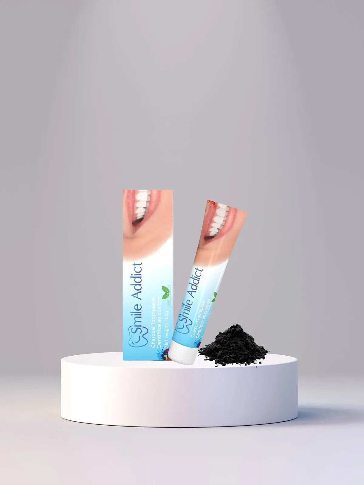 Dentifrice Naturel Menthe au Charbon Actif – Blancheur & Soin | Smile Addict Addict Smile