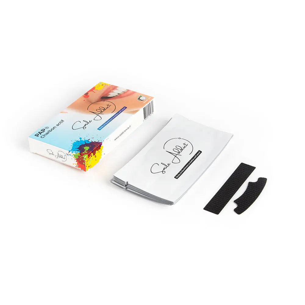 Smile Addict PAP+ & CHARBON Whitening Strips - AROME COCOCO