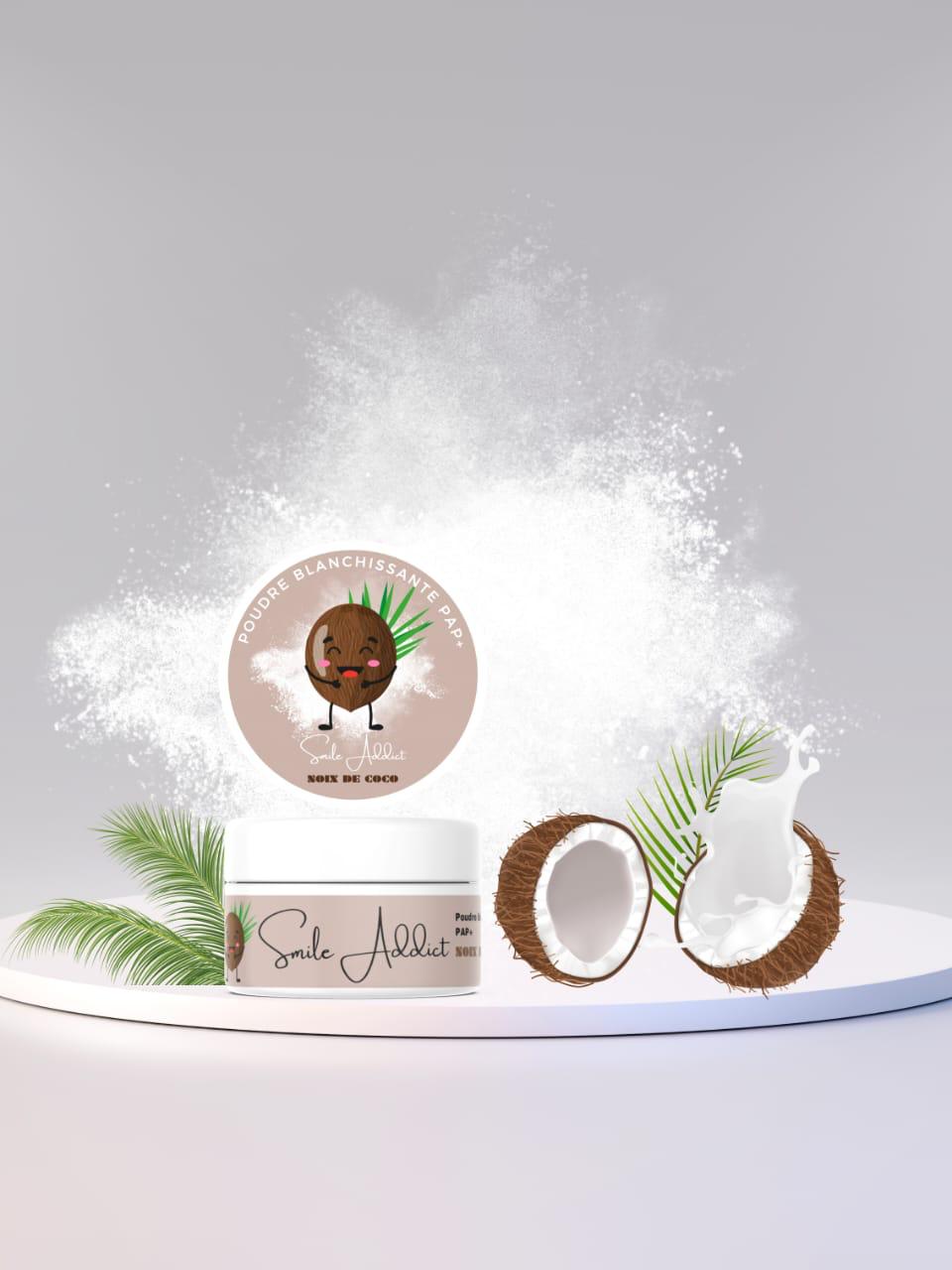 Poudre de PAP Blanchissante à la Noix de Coco Addict Smile