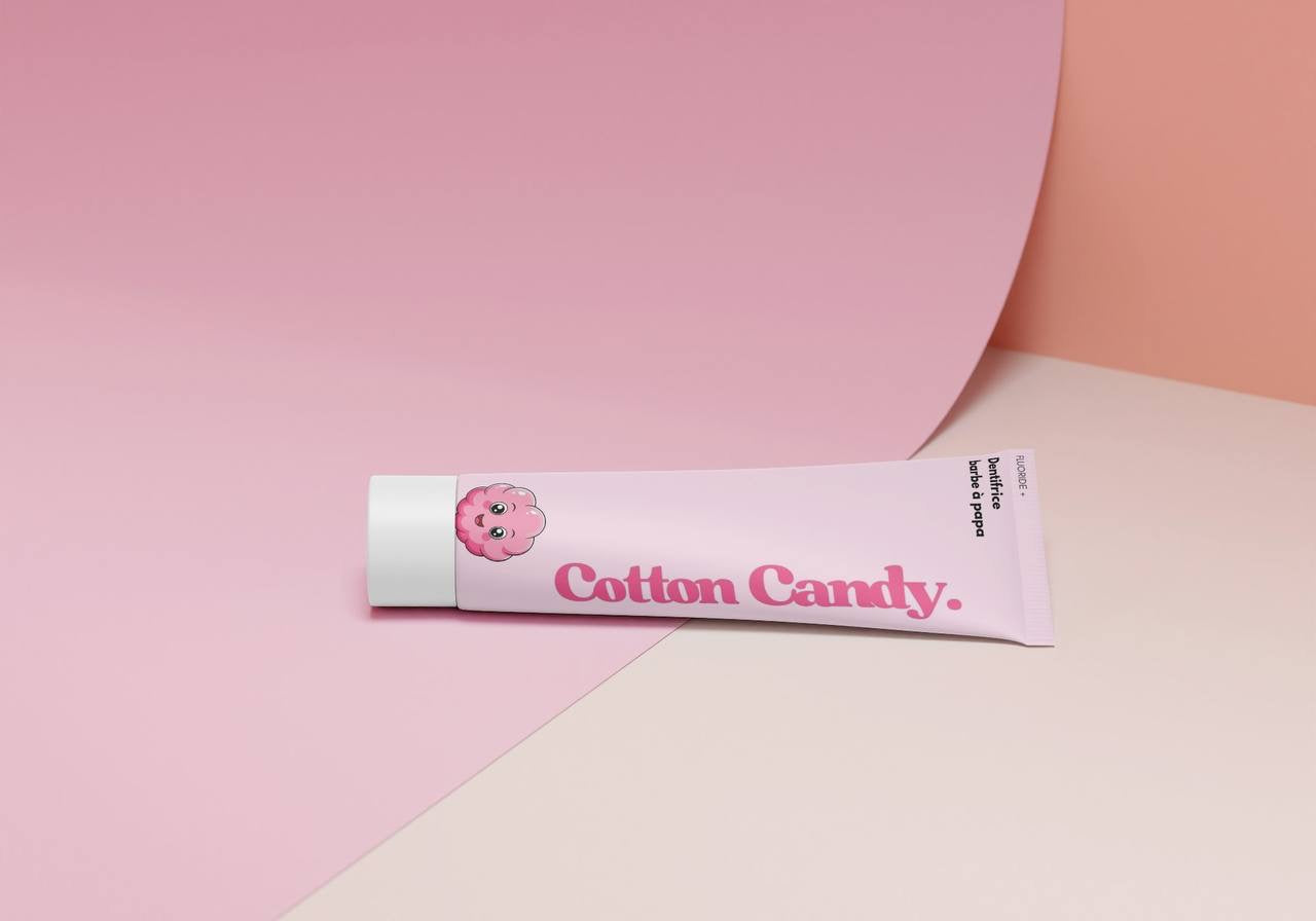 Dentifrice Aromatisé - Saveur Barbe à Papa Smile Addict