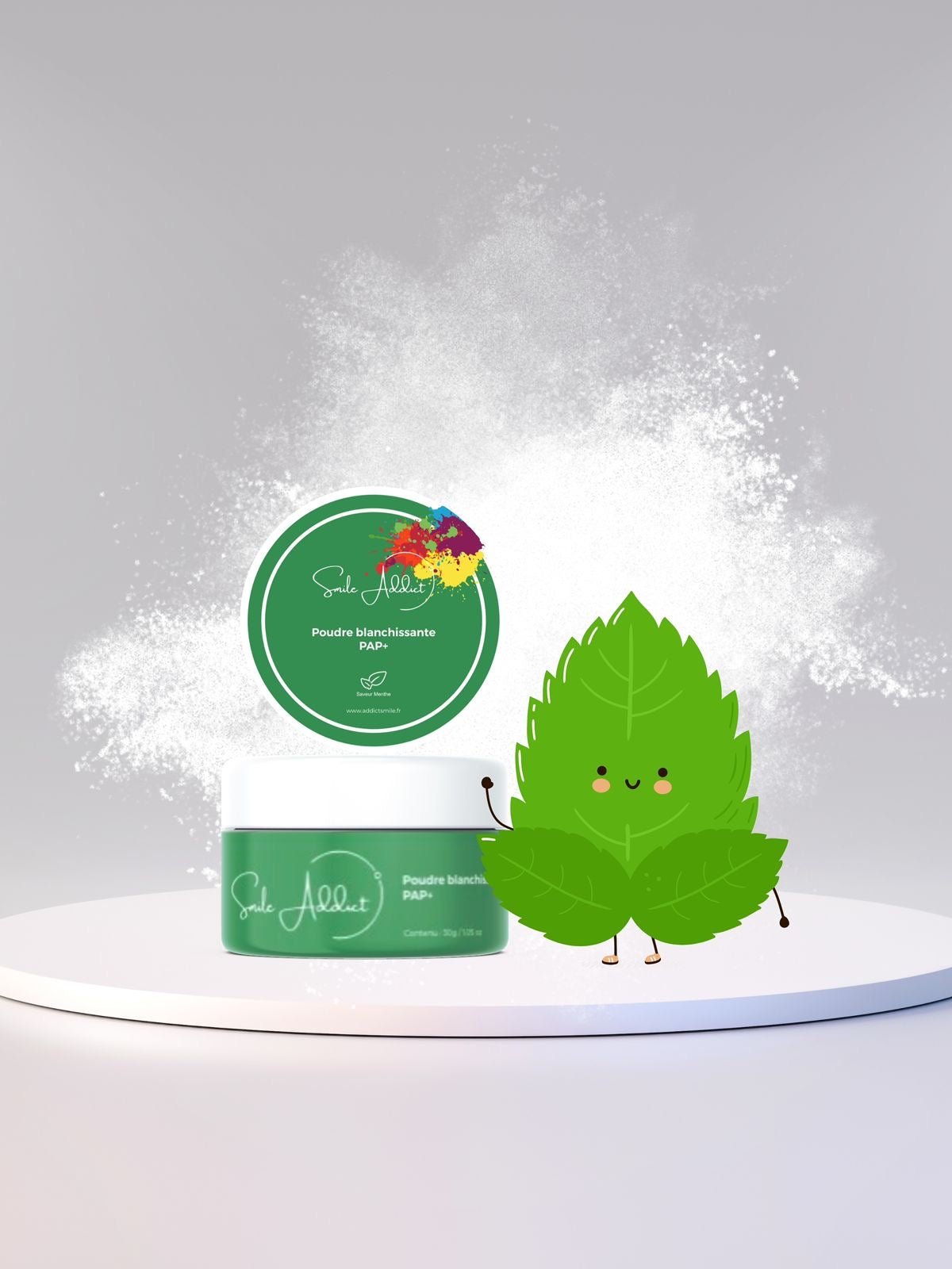 Poudre de PAP Blanchissante à la Menthe | Smile Addict