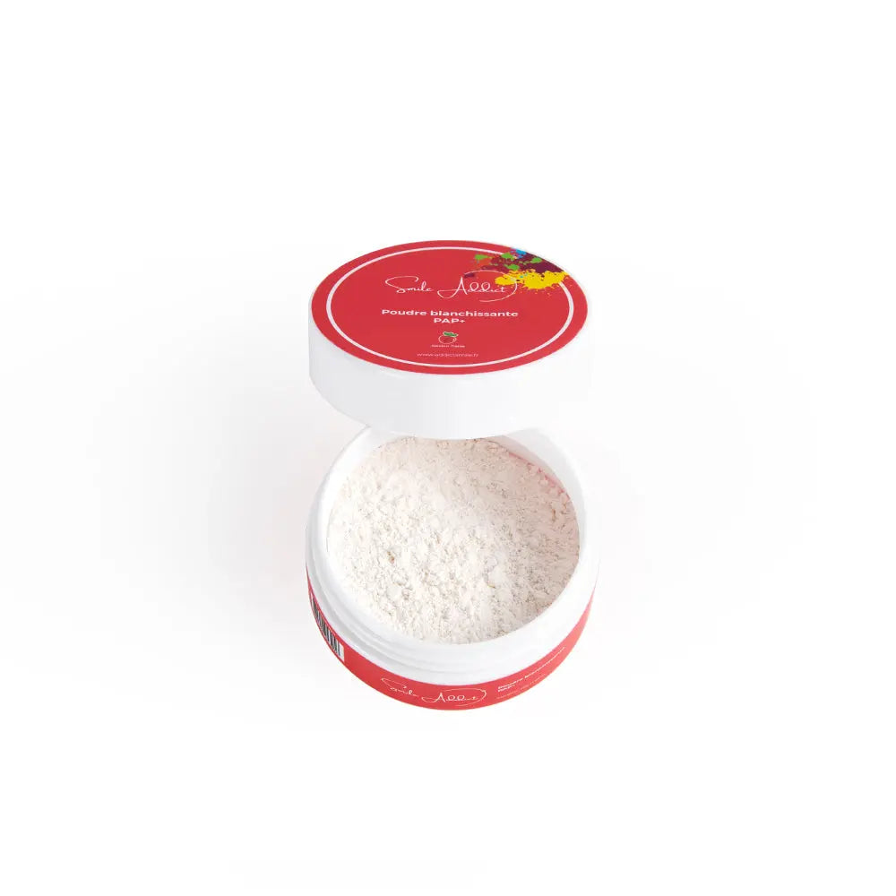 Poudre Blanchissante Fraise PAP+ â Dents Blanches | Smile Addict Addict Smile