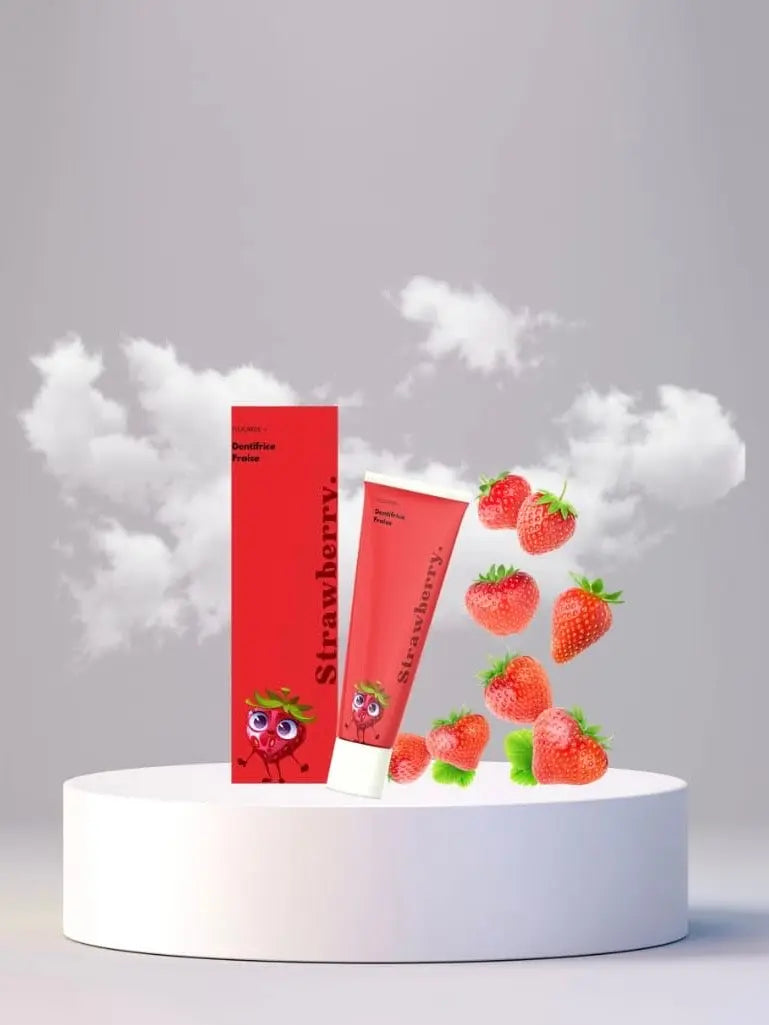 Dentifrice Aromatisé Saveur Fraise – Adultes | Smile Addict 🍓 Smile Addict