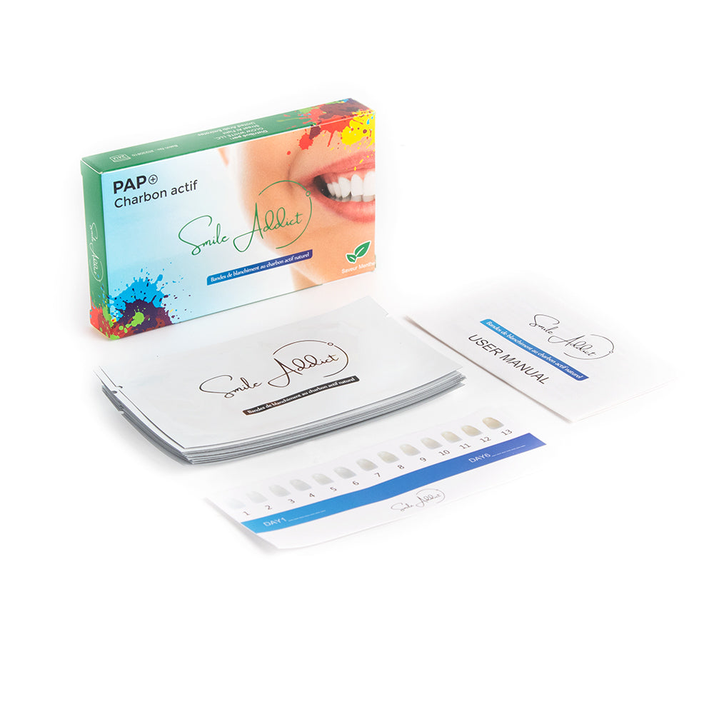 Bandes blanchissantes - Saveur MENTHE Smile Addict