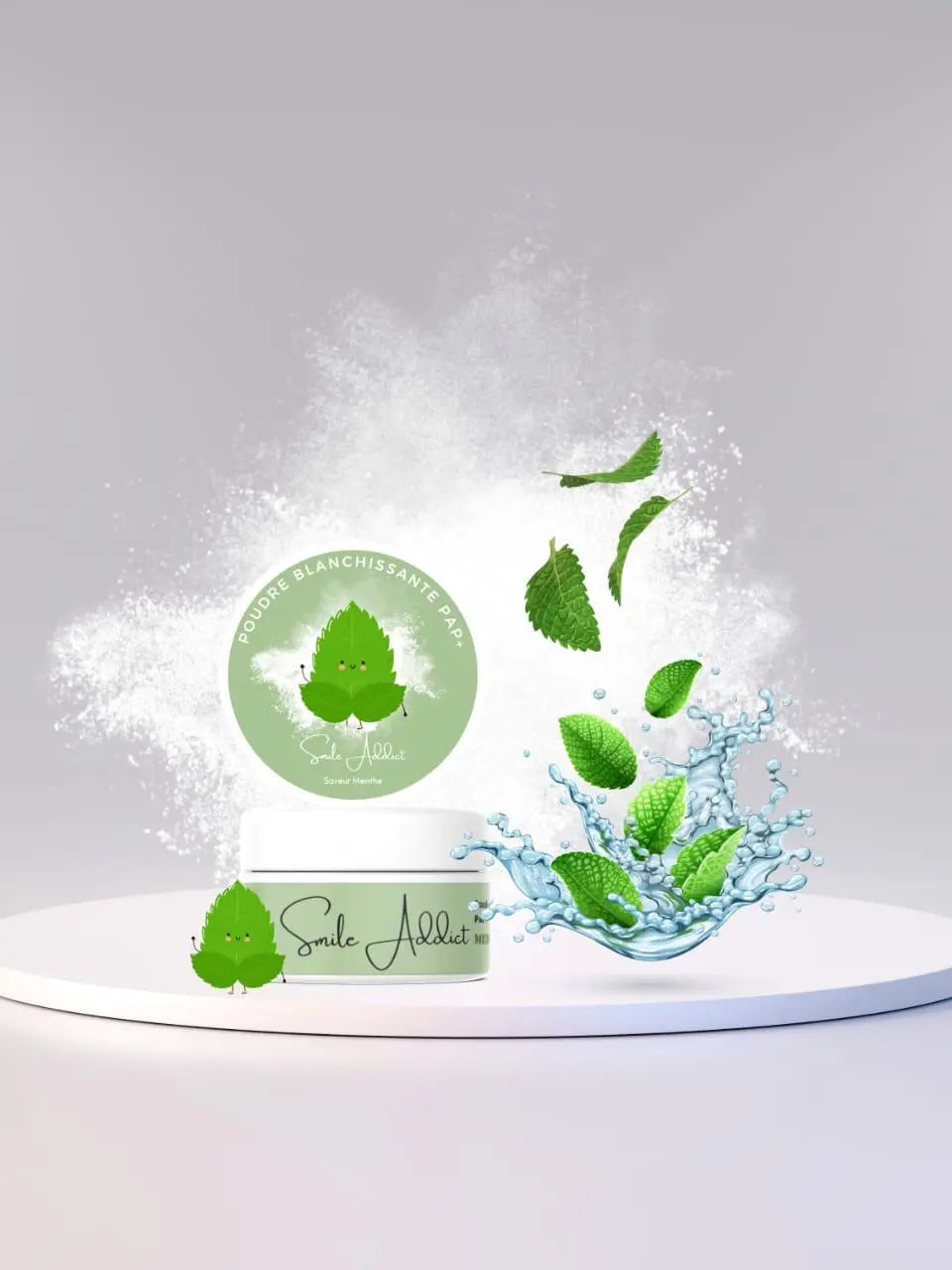 Poudre de PAP Blanchissante à la Menthe Addict Smile