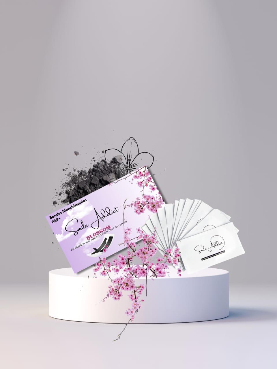 Bandes blanchissantes - Saveur FLEUR DE CERISIER Smile Addict