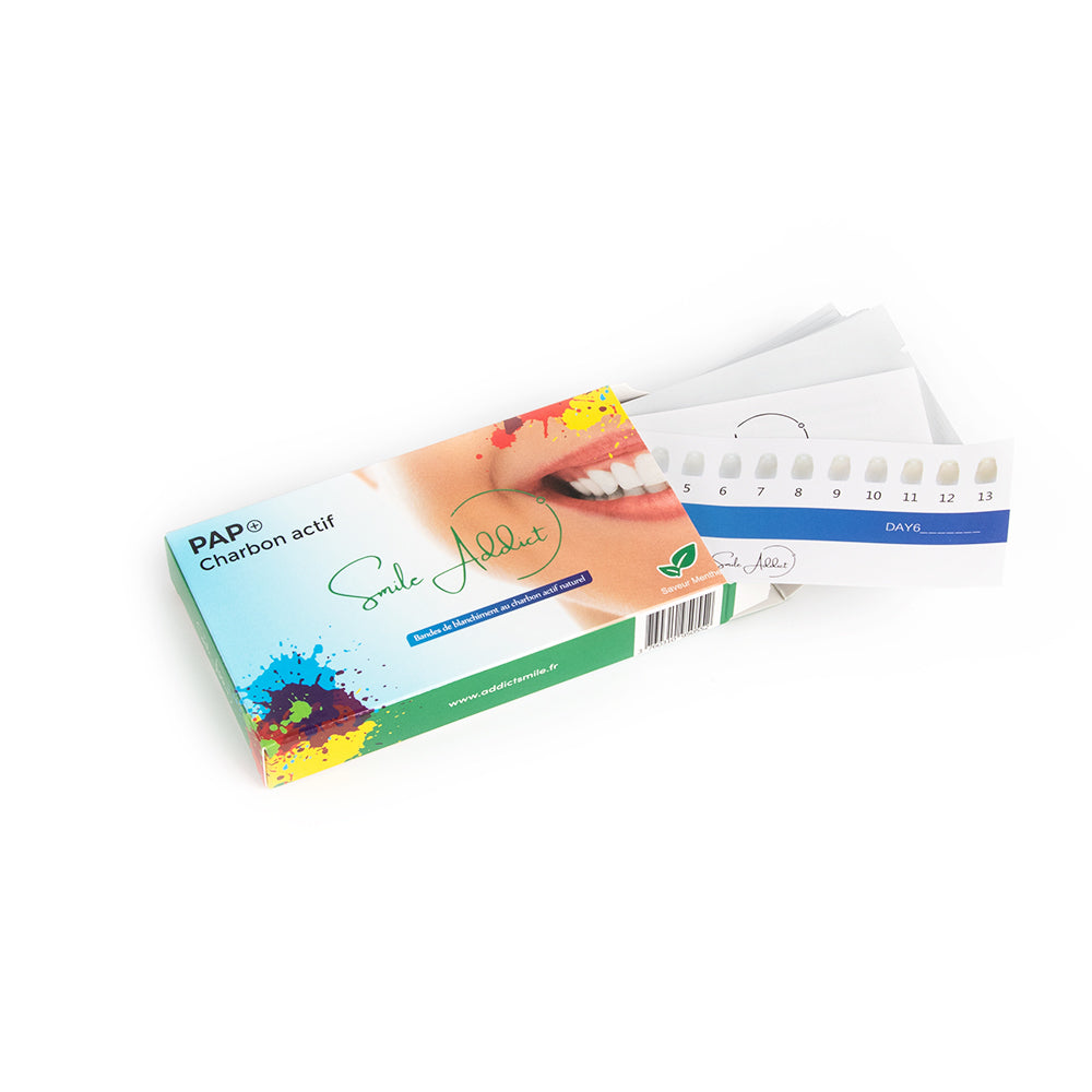 Bandes blanchissantes - Saveur MENTHE Smile Addict