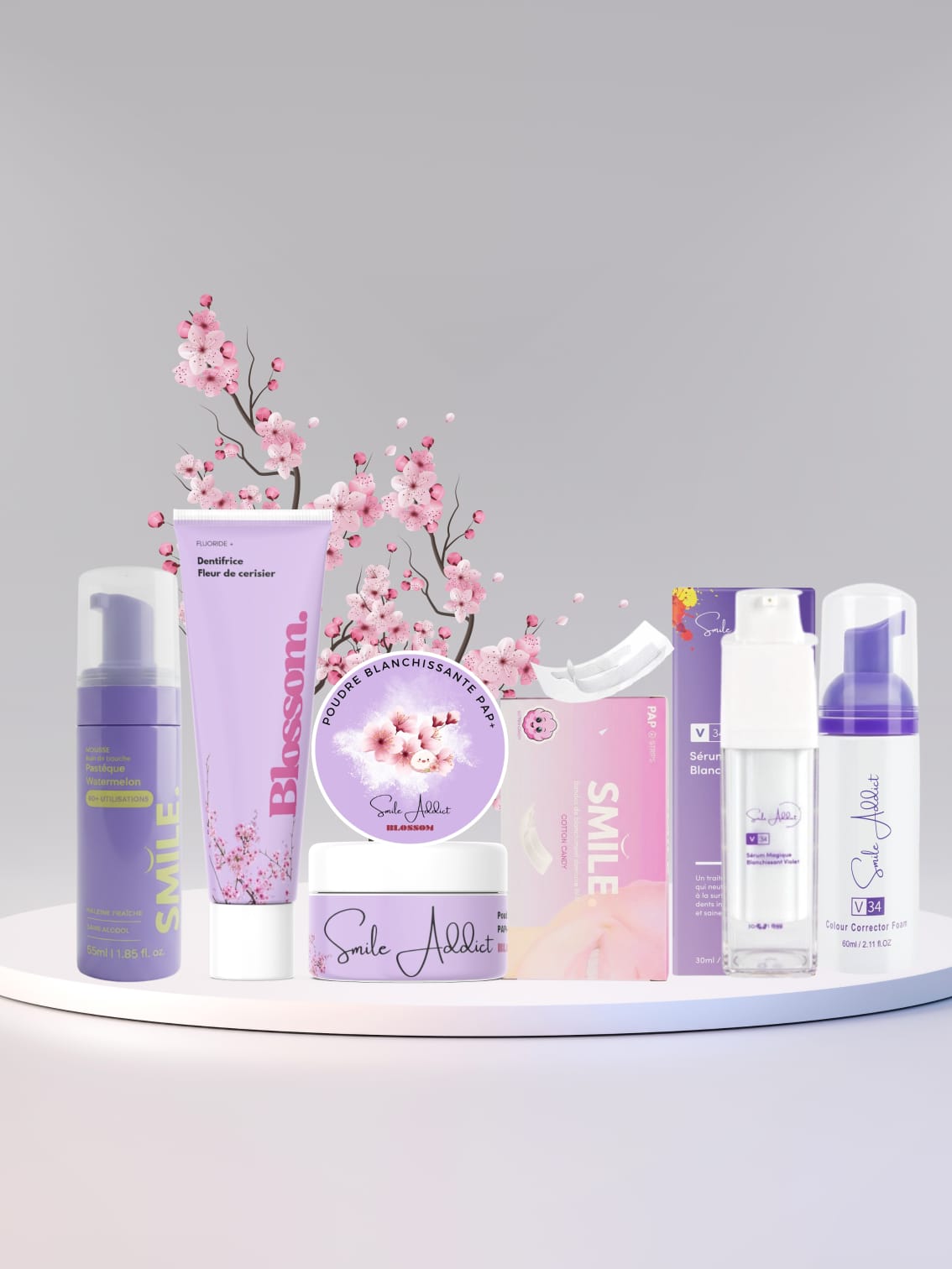 PACK VIP – Coffret Blancheur 6 Produits PAP & V34 Smile Addict