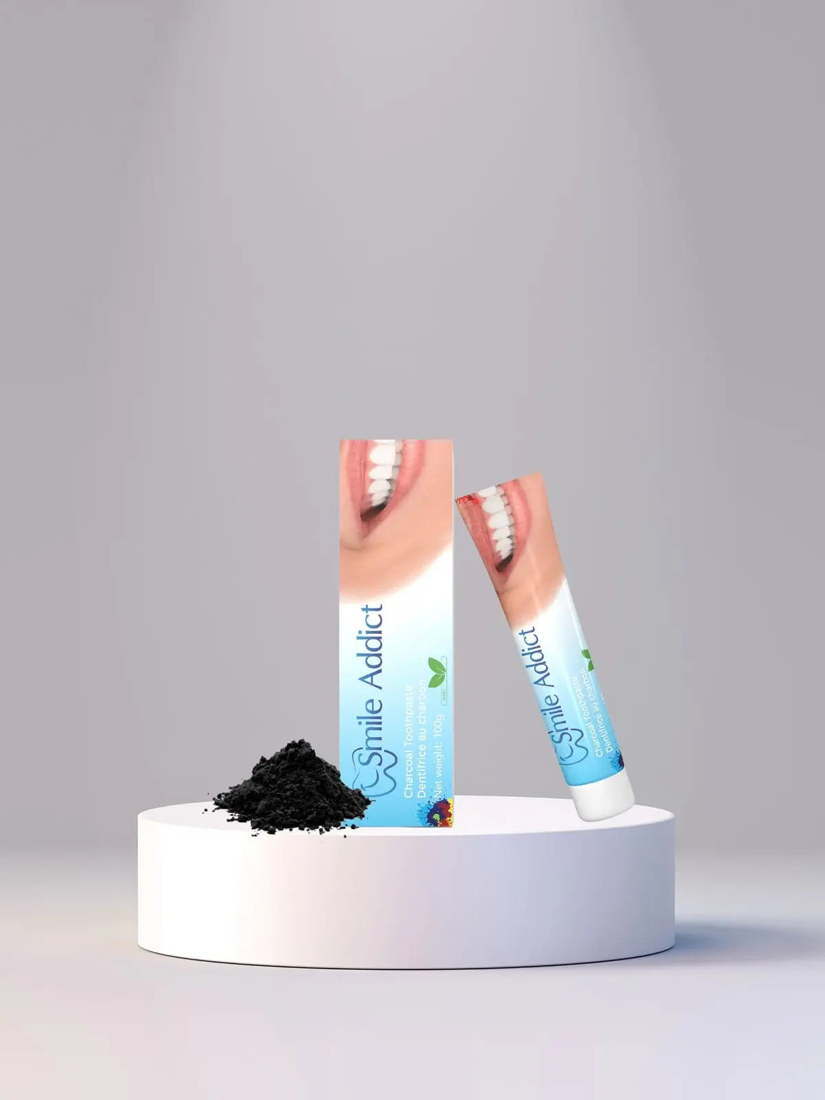 Dentifrice Naturel Menthe au Charbon Actif – Blancheur & Soin | Smile Addict Addict Smile