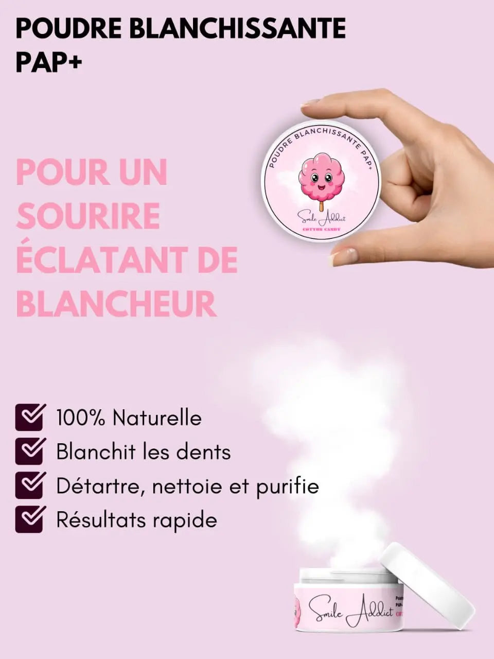 Pack Xtreme Blancheur Coton Candy – PAP+ Sans Peroxyde | Smile Addict Addict Smile