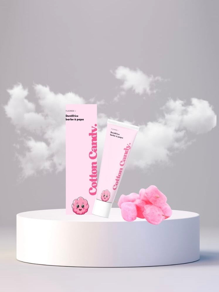 Dentifrice Aromatisé - Saveur Barbe à Papa Smile Addict