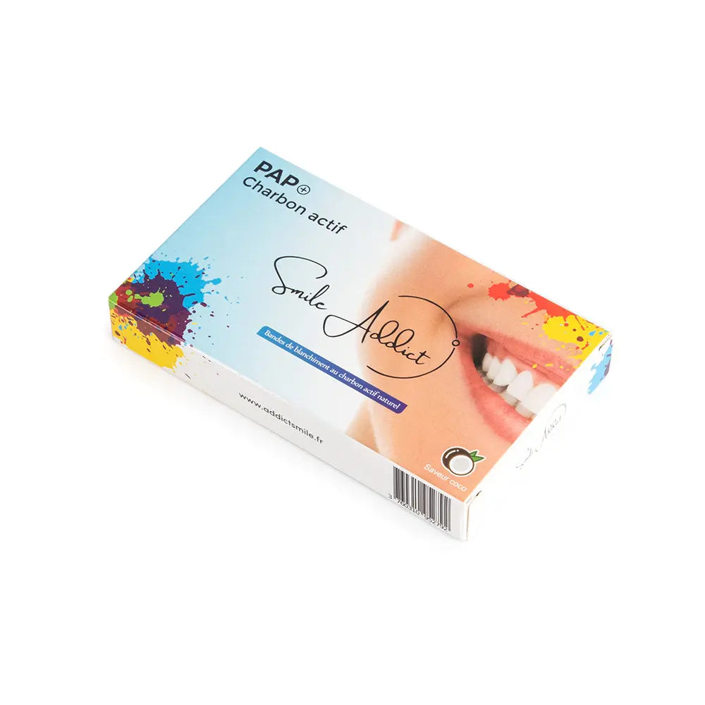 Smile Addict PAP+ & CHARBON Whitening Strips - AROME COCOCO