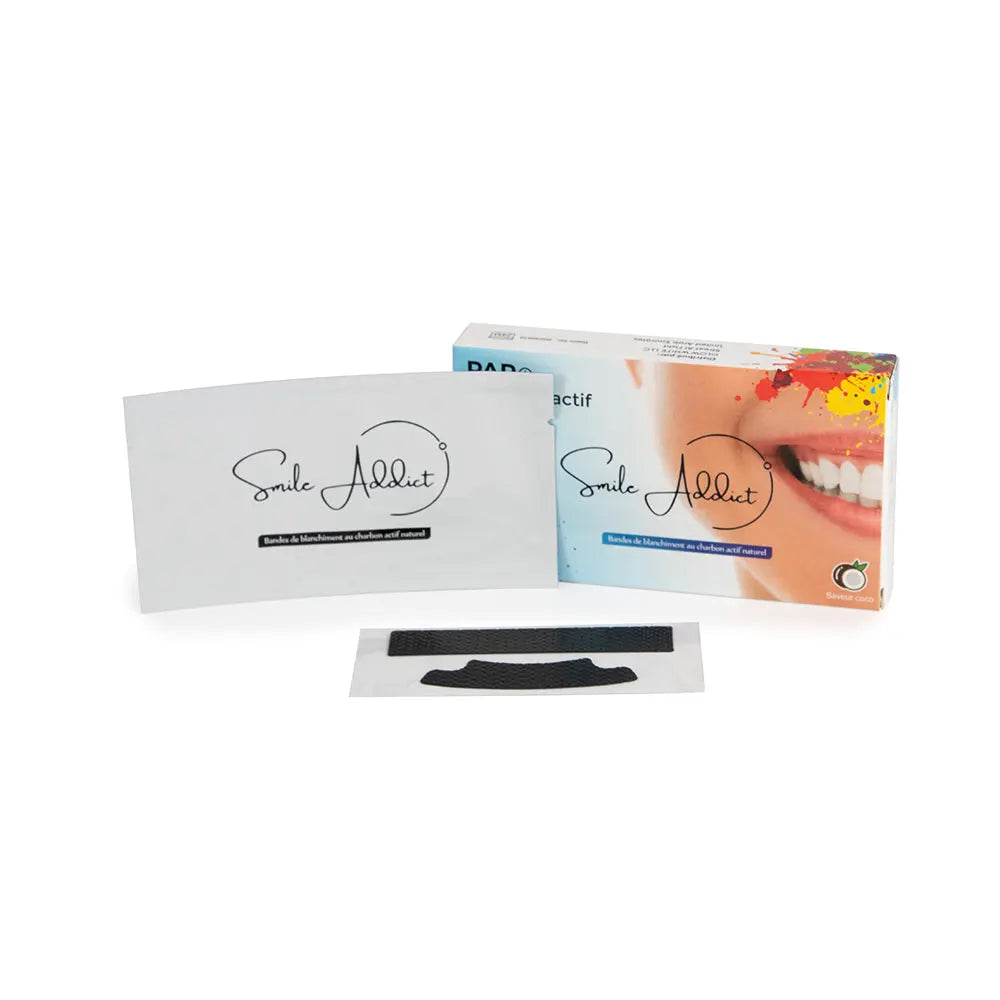 Smile Addict PAP+ & CHARBON Whitening Strips - AROME COCOCO