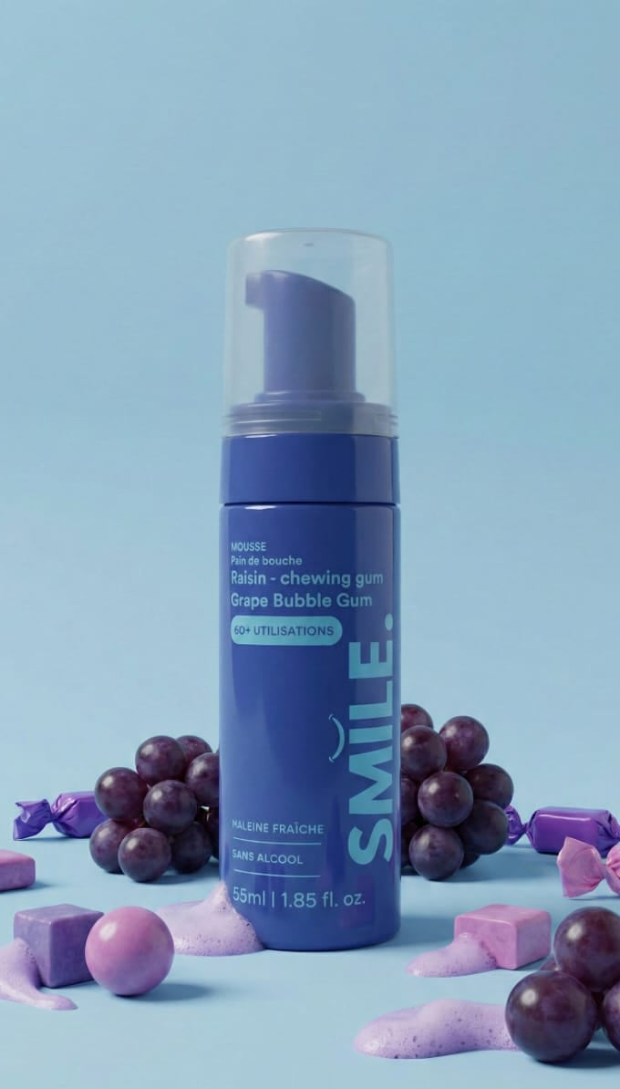 Bubblegum Foaming Mouthwash – Smile Addict