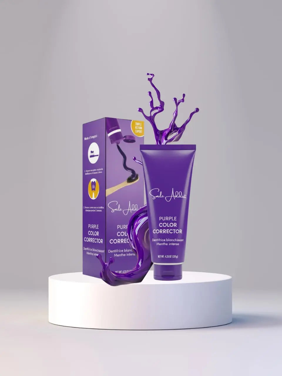 NEW Dentifrice Violet Blanchissant – Blancheur Express - SmileAddict | Smile Addict