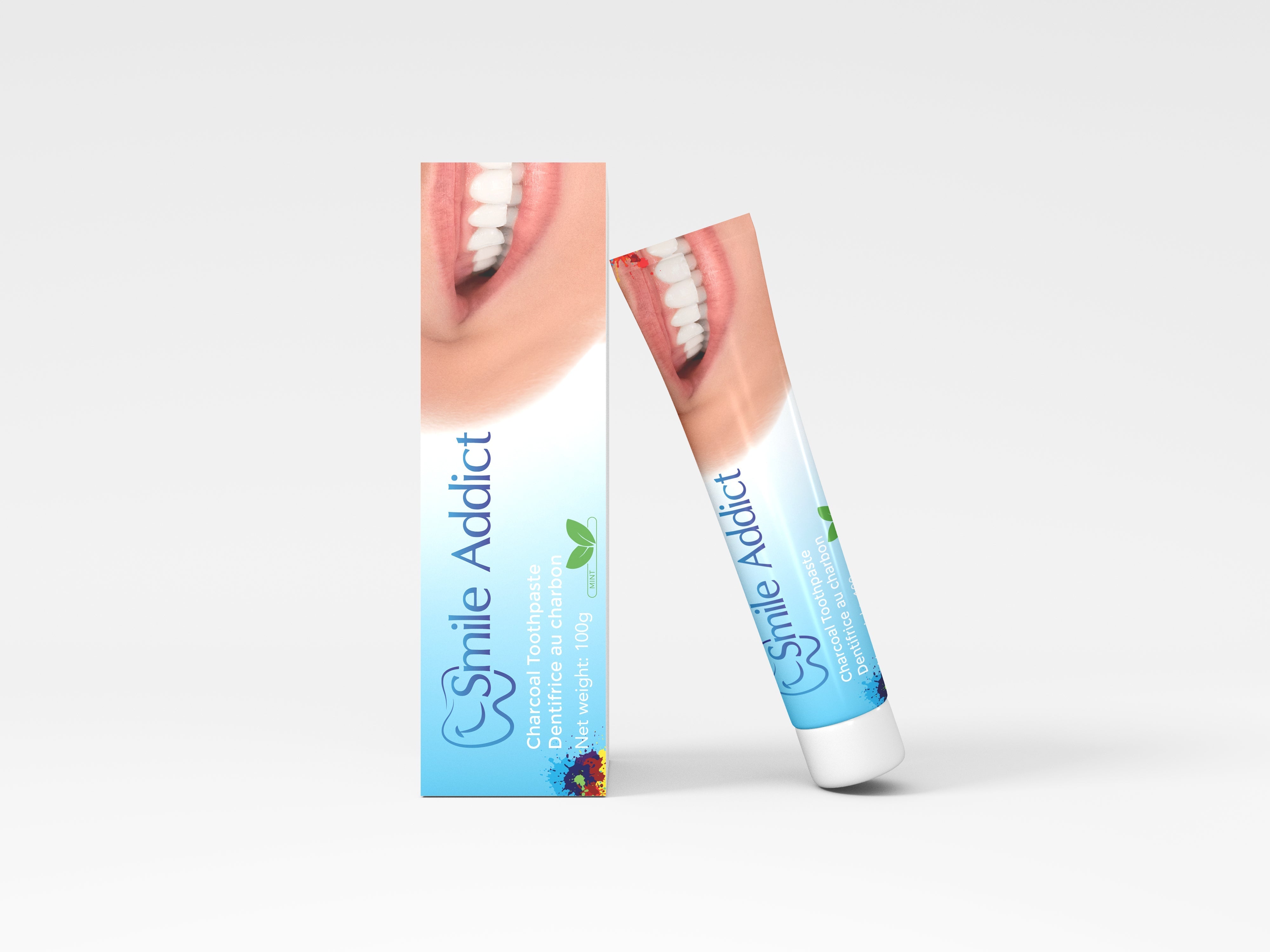 Dentifrice Naturel Menthe au Charbon Actif – Blancheur & Soin | Smile Addict | Smile Addict