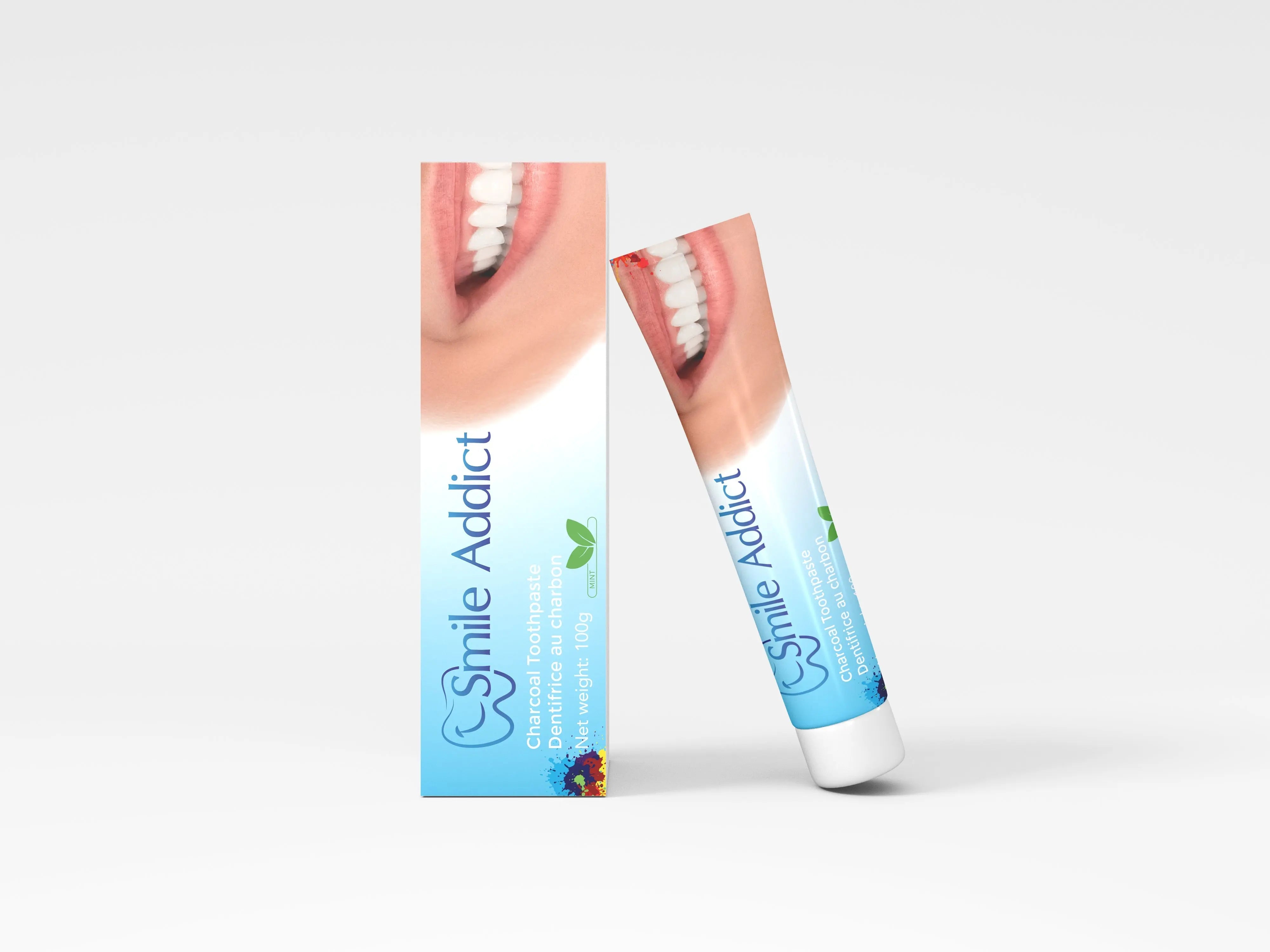 Dentifrice Naturel Menthe au Charbon Actif – Blancheur & Soin | Smile Addict Addict Smile