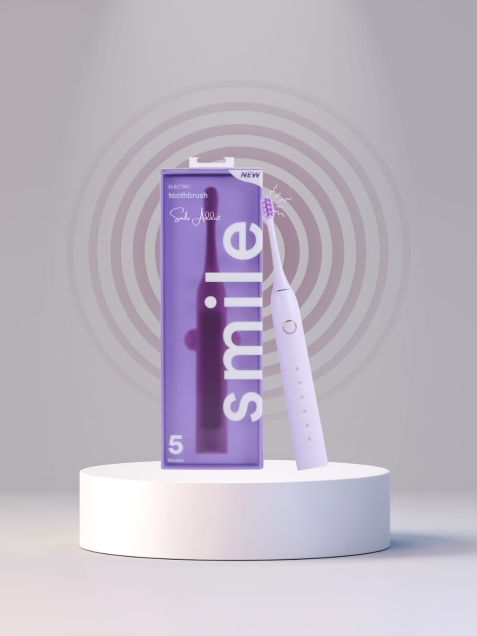 Elektrische Zahnbürste Violet- Smile Addict Smile Addict
