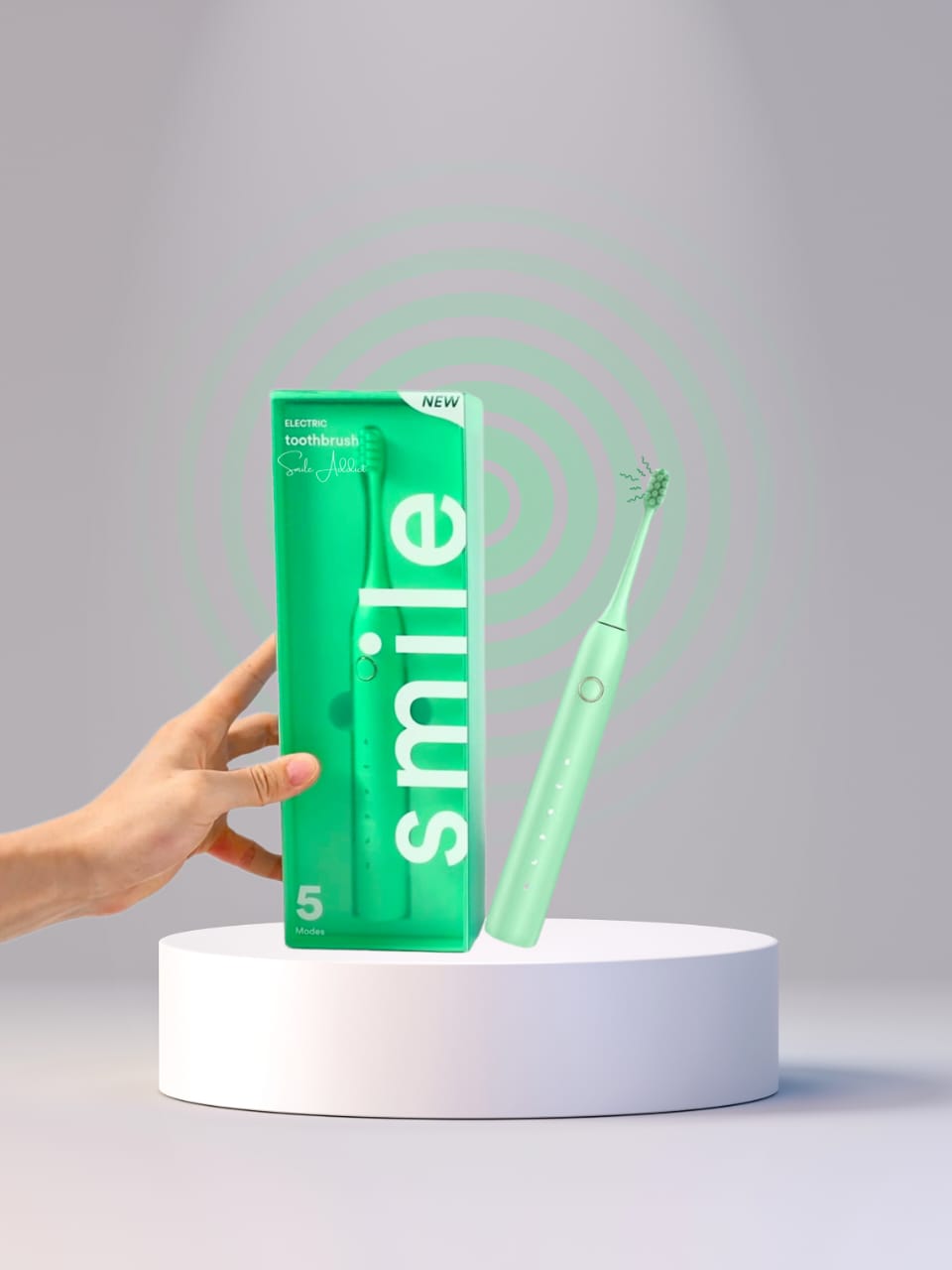 Elektrische Zahnbürste Grün - Smile Addict Smile Addict
