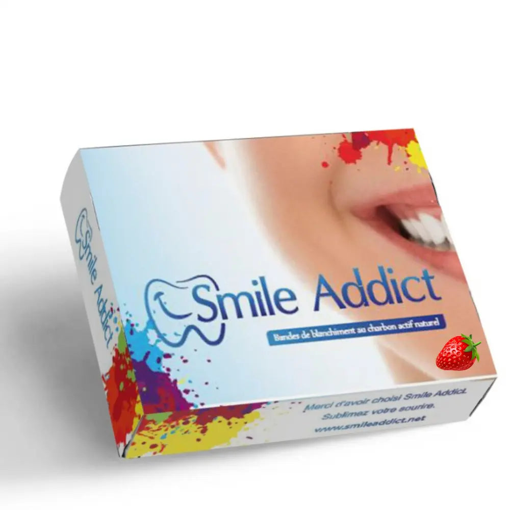 Smile Addict PAP+ & CHARBON Whitening Strips - AROME FRAISE