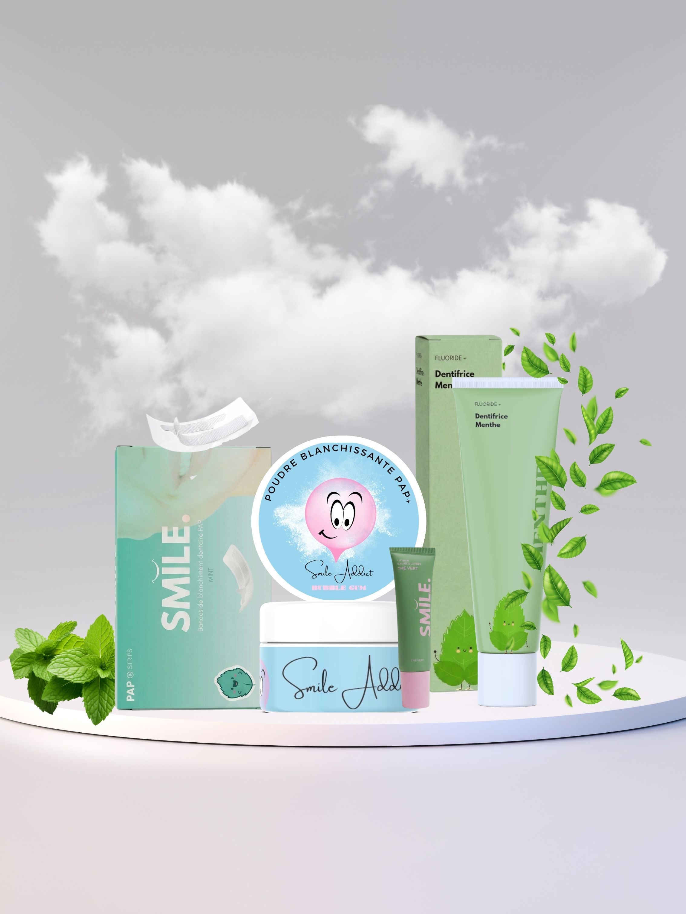 PACK BLANCHIMENT DENTS MENTHE - EFFET FRAICHEUR MAX - SMILE ADDICT Smile Addict