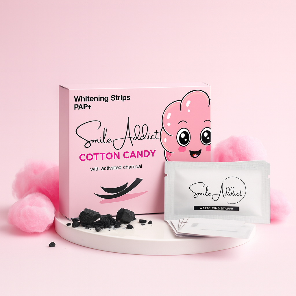 Bandes Blanchissantes Saveur Barbe à Papa – Sourire Blanc Naturel