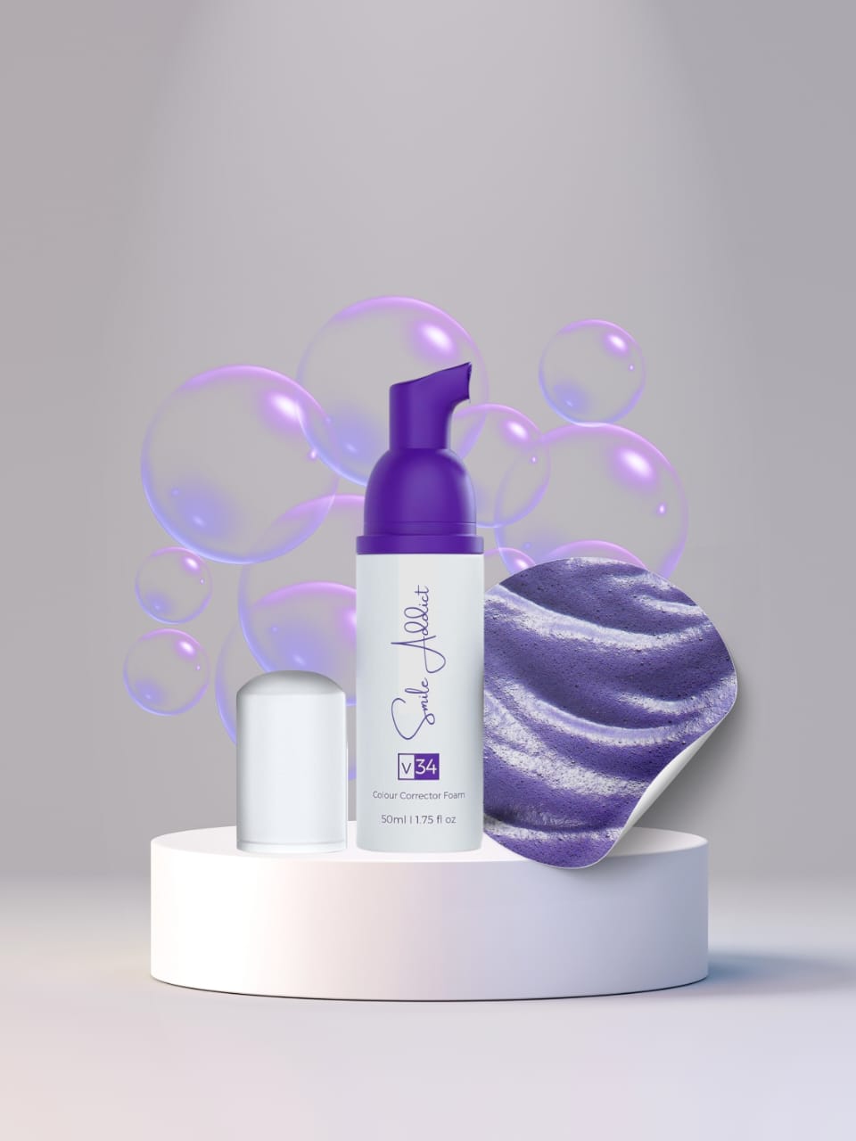 Mousse Blanchissante Smile Addict V34 – Correcteur de Couleur Instantané Smile Addict