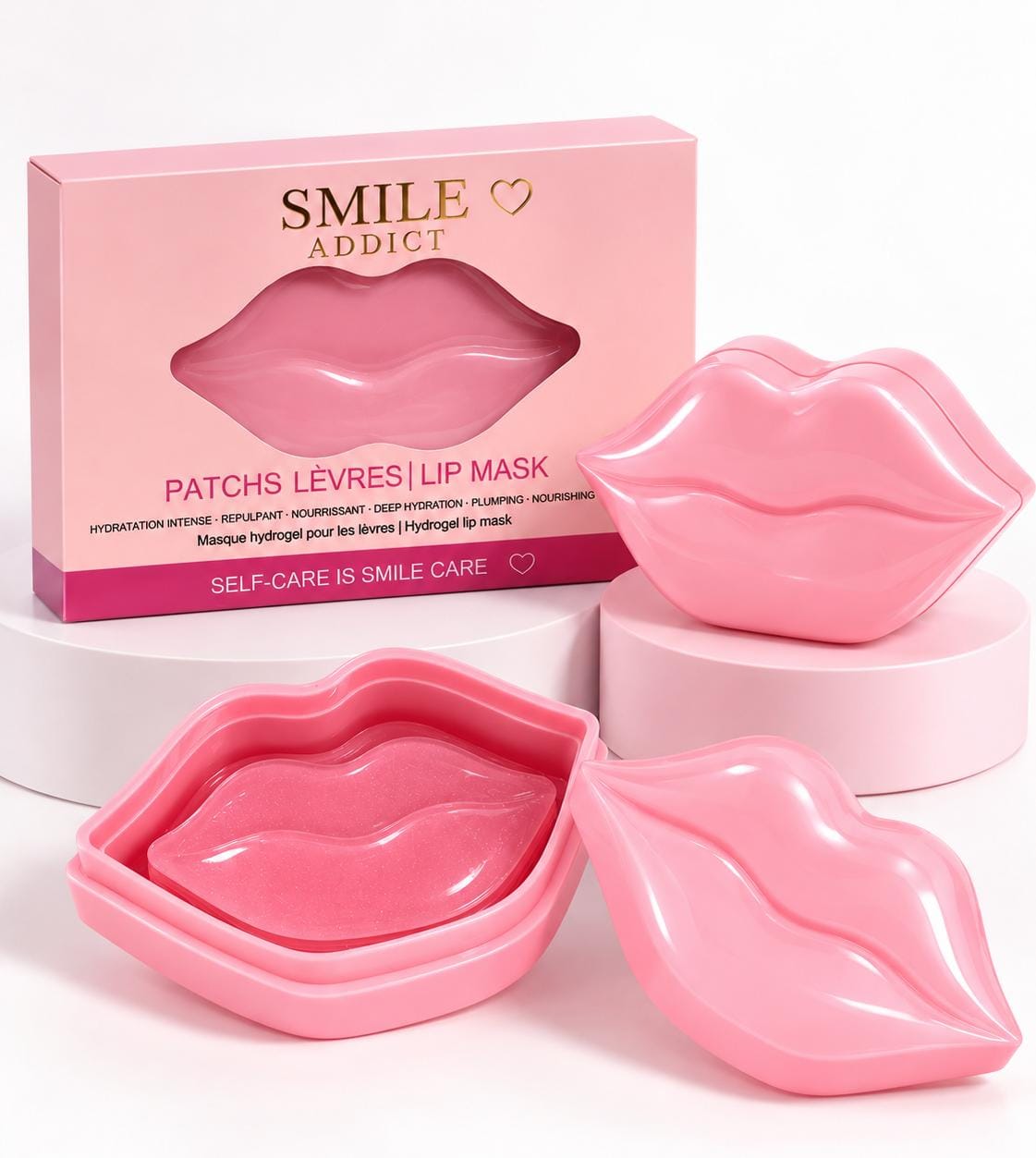 Patchs Lèvres Hydrogel Smile Addict - vue produit
