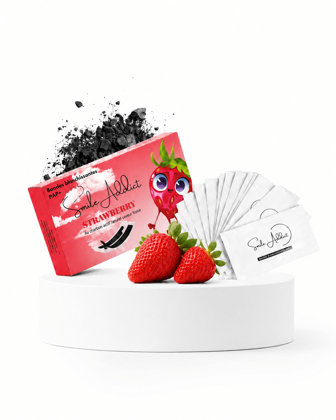 Bandes blanchissantes Saveur Fraise — image principale | Smile Addict