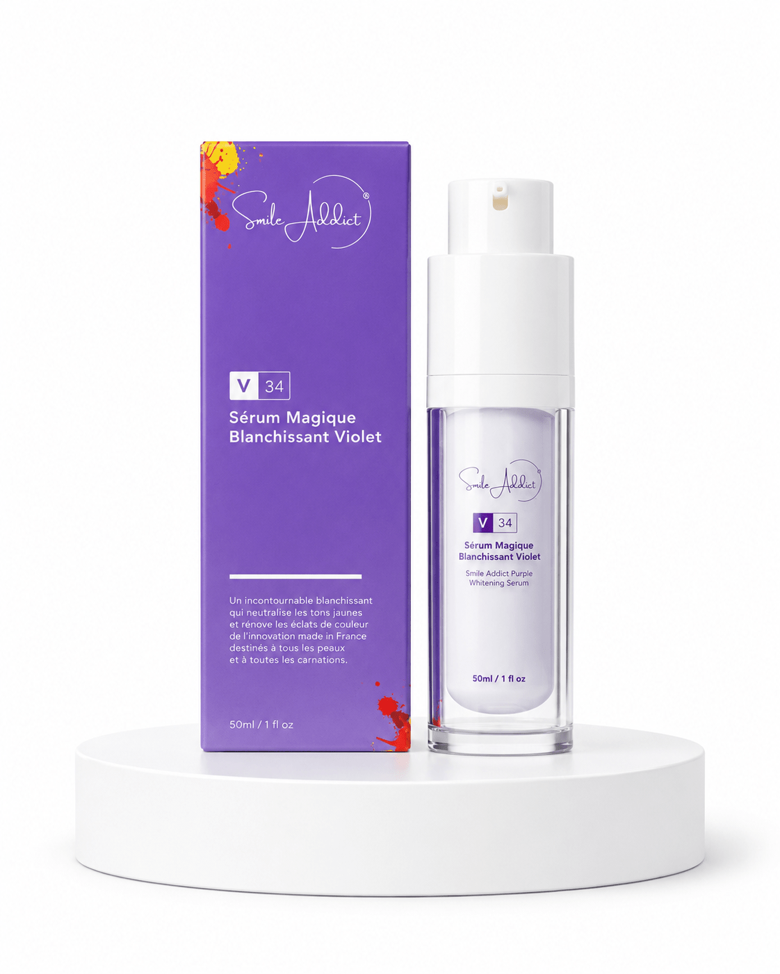 CORRECTEUR DE COULEUR - Serum "magique" blanchissant violet 30ml 🌟 - Smile Addict