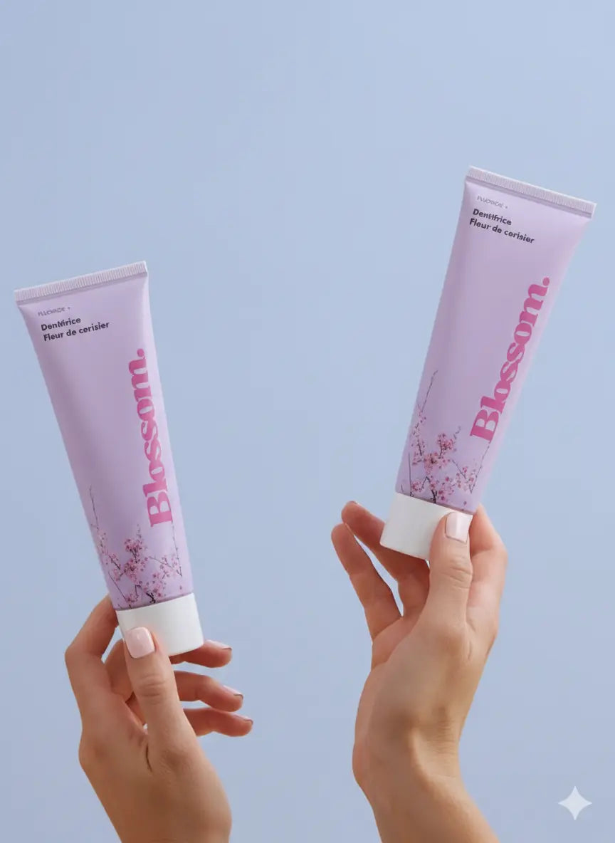Dentifrice Aromatisé Saveur Fleur de Cerisier Blossom – Ad — mode d'emploi | Smile Addict