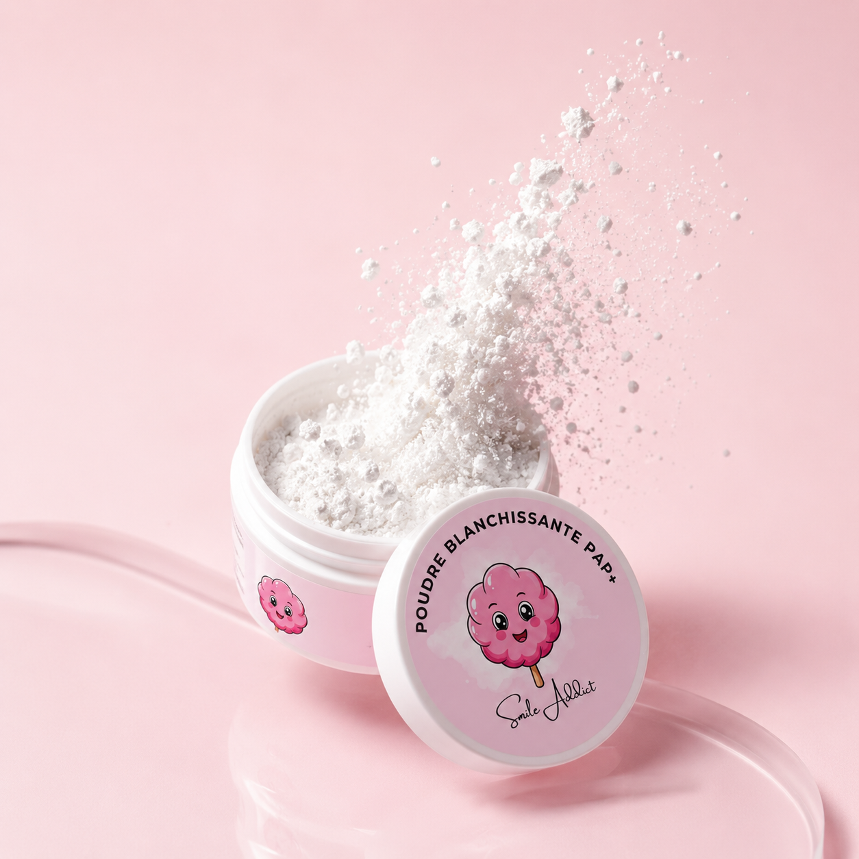 Poudre de Blanchiment Dentaire PAP – Saveur Cotton Candy | Smile Addict Addict Smile