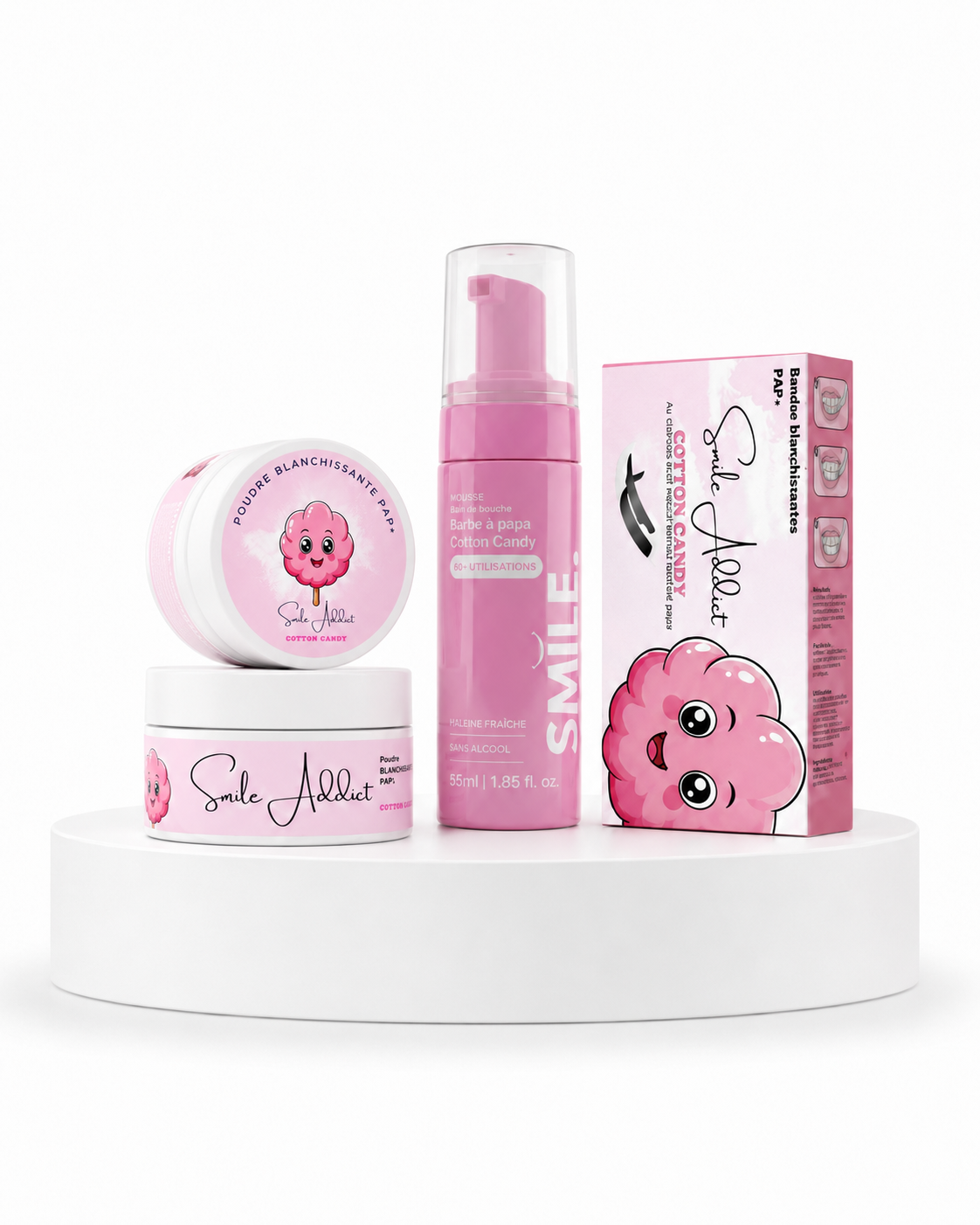 Pack Xtreme Blancheur Coton Candy – PAP+ Sans Peroxyde | Smile Addict