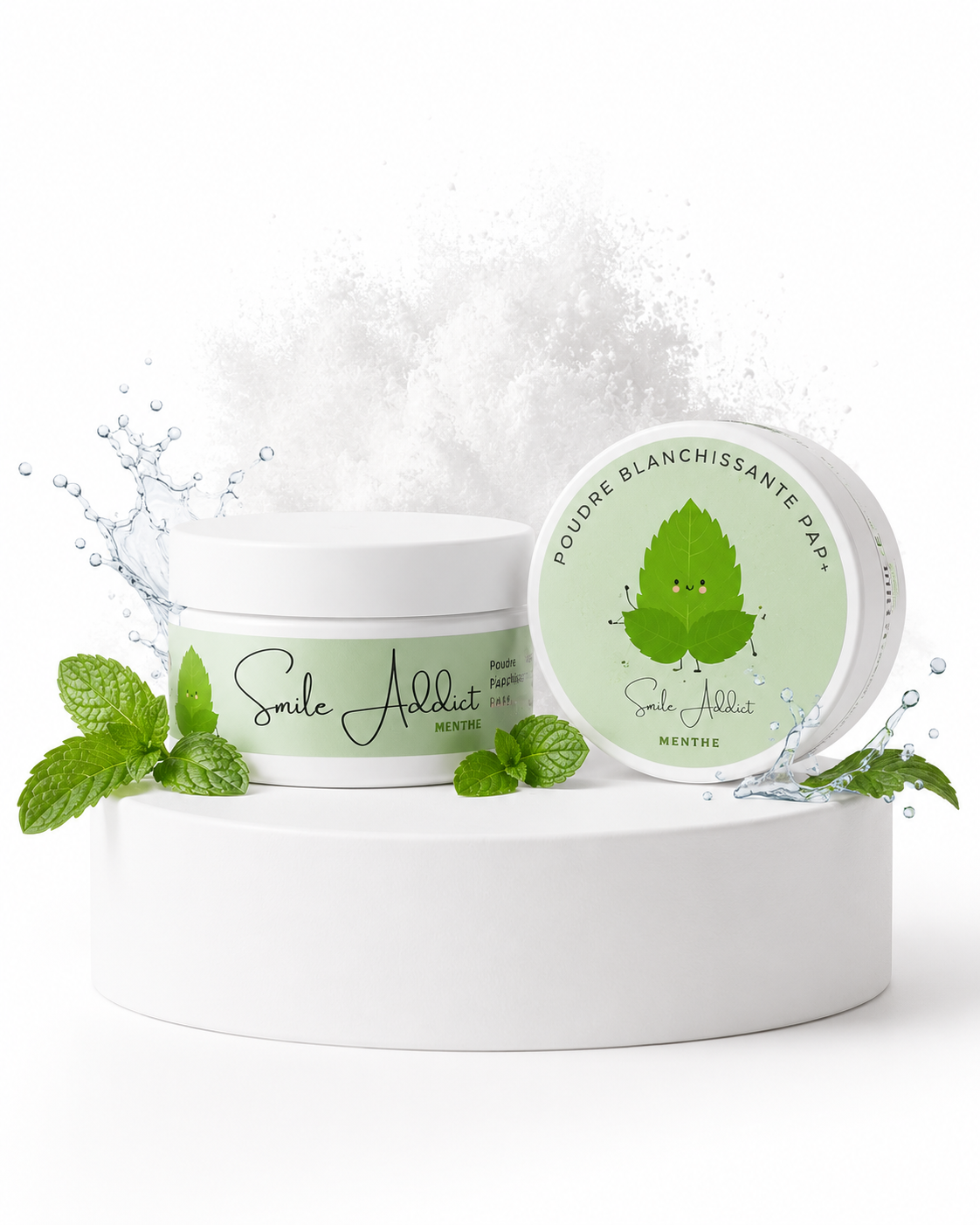 Pack 3 Poudres Blanchissantes PAP+ – Fraise, Coco & Menthe 🌿✨