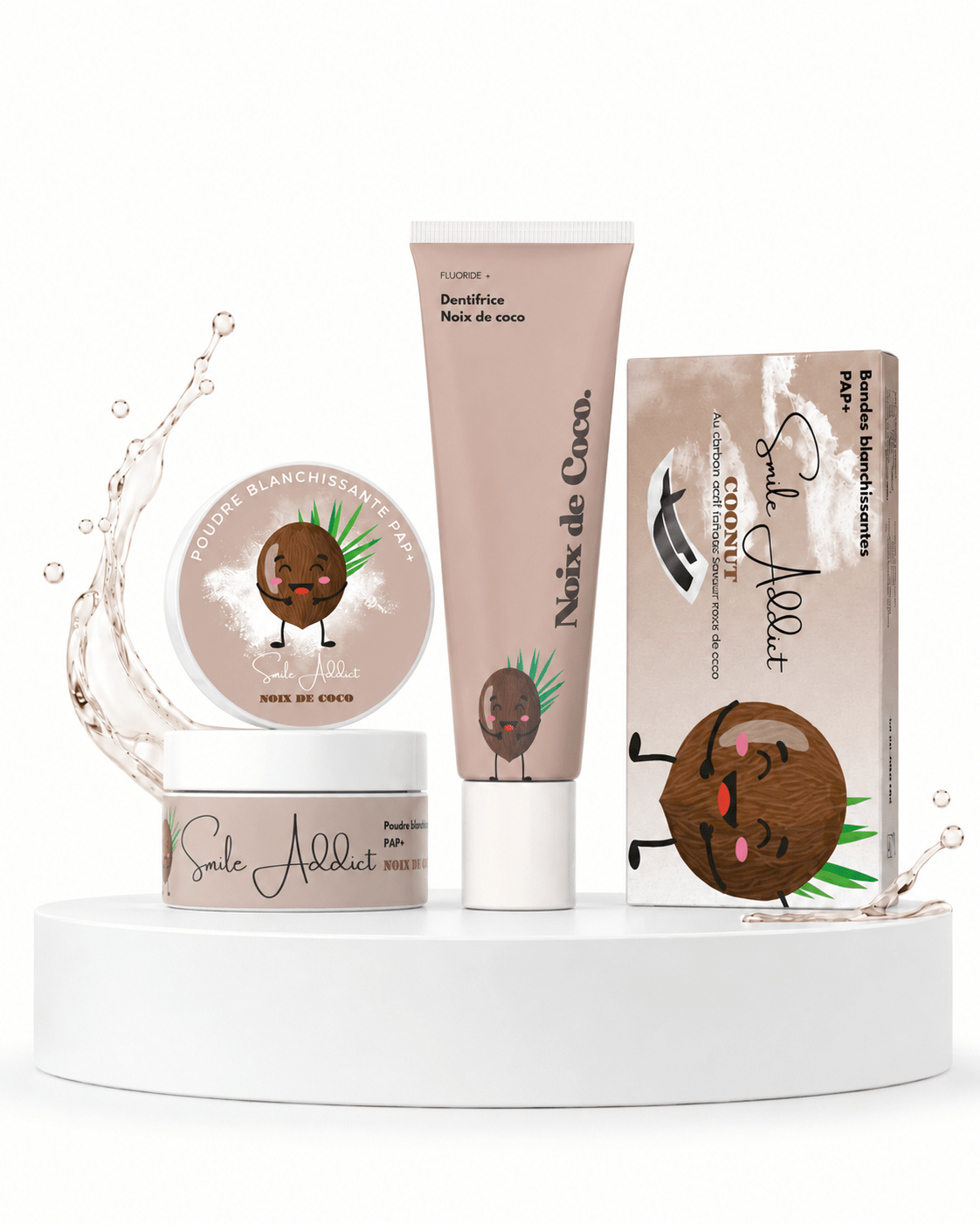 Pack Xtreme Coco PAP+ & Charbon Actif – Sourire Naturel | Smile Addict - Smile Addict