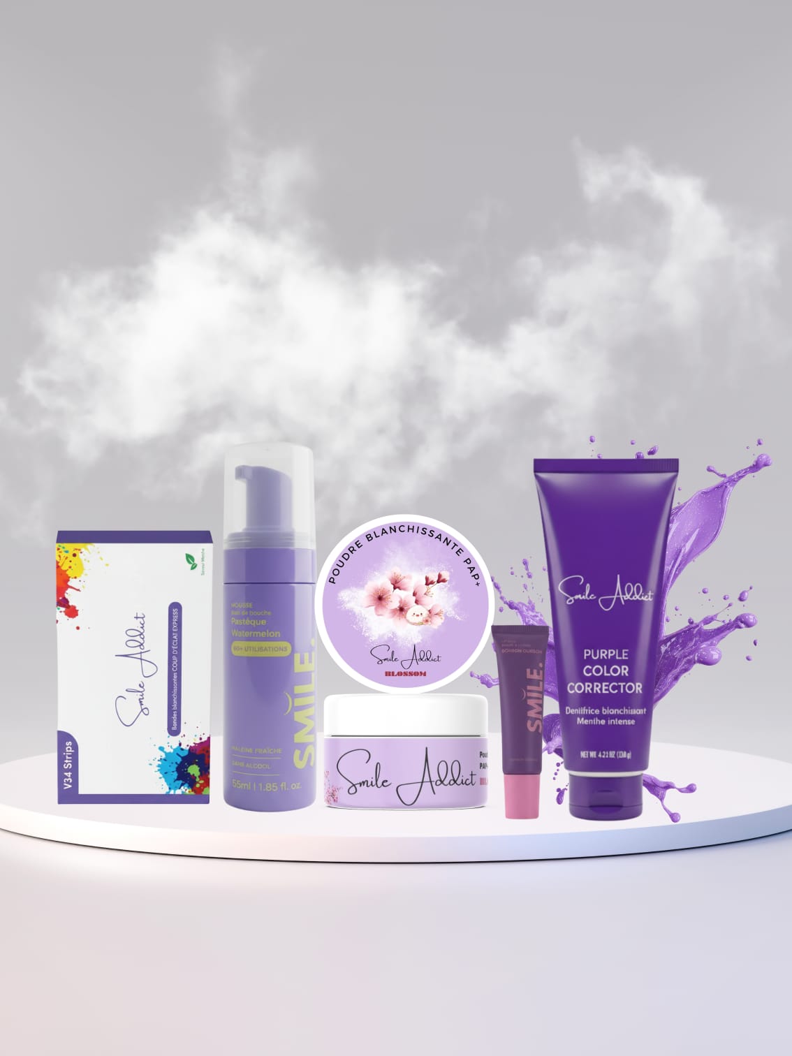PACK PURPLE - RITUEL SOURIRE ECLATANT - SMILE ADDICT