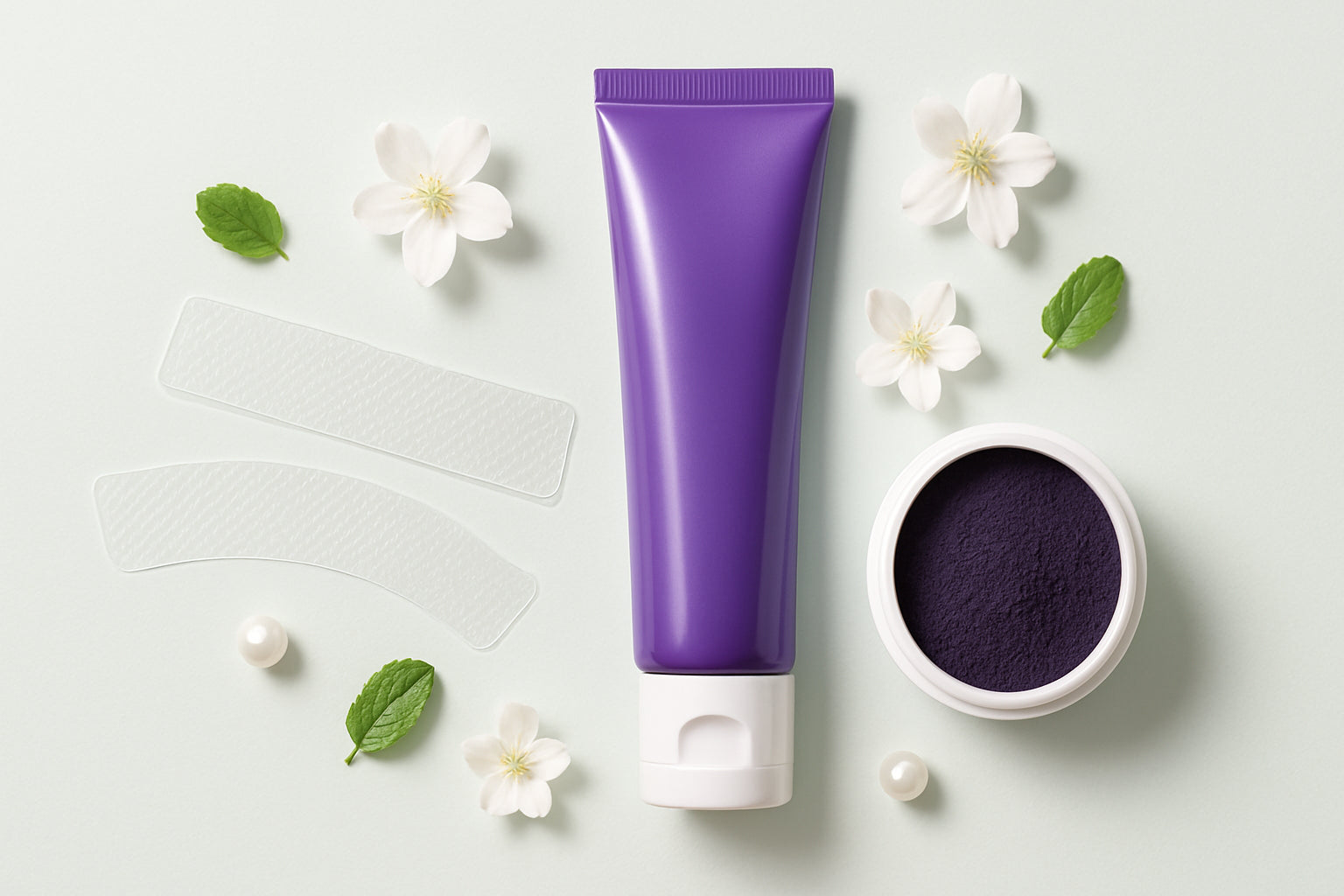 Dentifrice violet blanchissant guide pour un sourire white