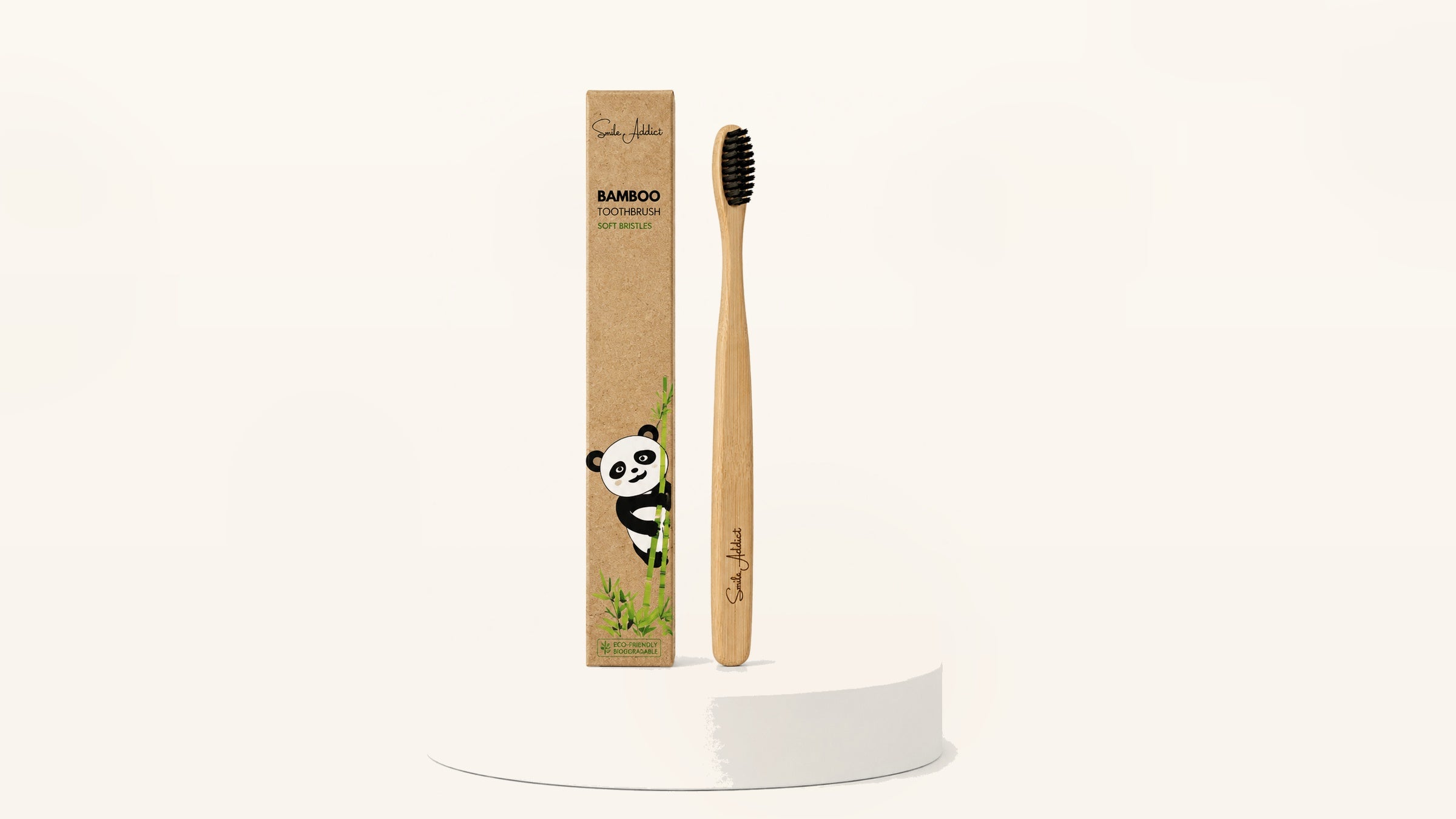Brosse à Dents en Bambou écologique Smile Addict et son étui