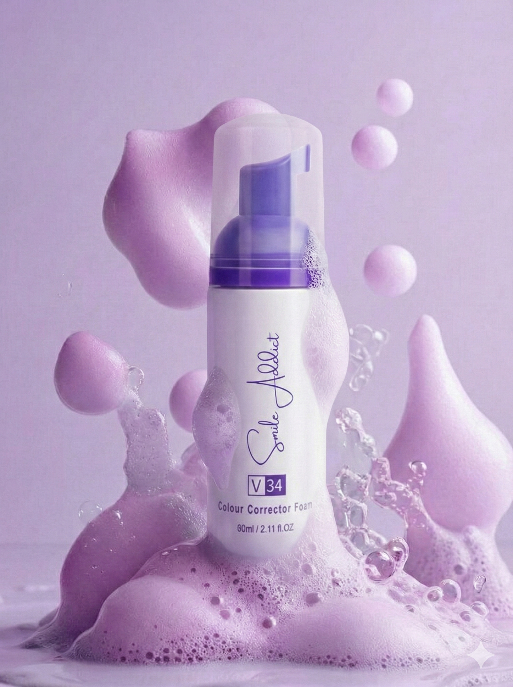 Smile Addict V34 Whitening Foam – Instant Color Corrector