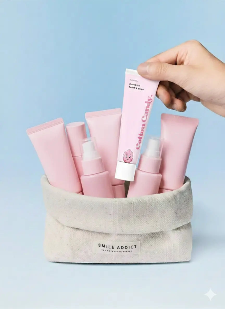 Dentifrice Aromatisé Saveur Barbe à Papa – Charbon Actif Naturel | Smile Addict Smile Addict