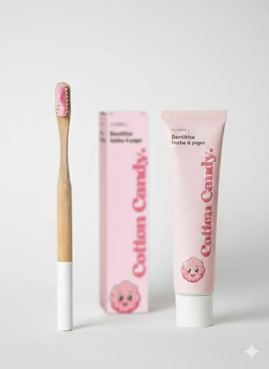 Dentifrice Aromatisé Saveur Barbe à Papa – Charbon Actif Naturel | Smile Addict Smile Addict
