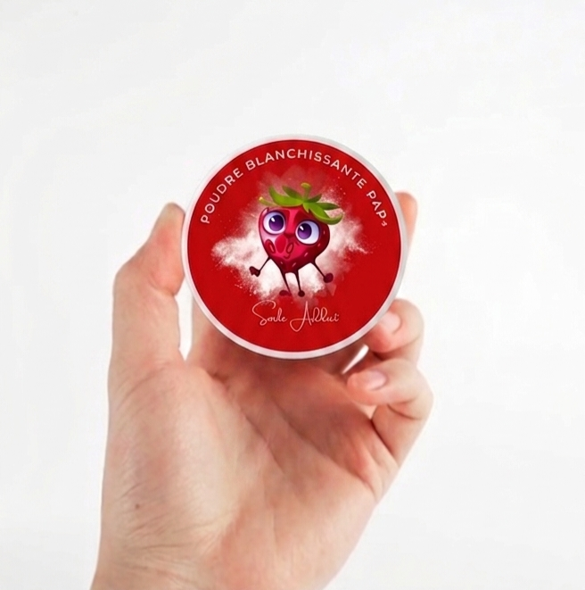 Poudre Blanchissante Fraise PAP+ – Dents Blanches | Smile Addict Addict Smile
