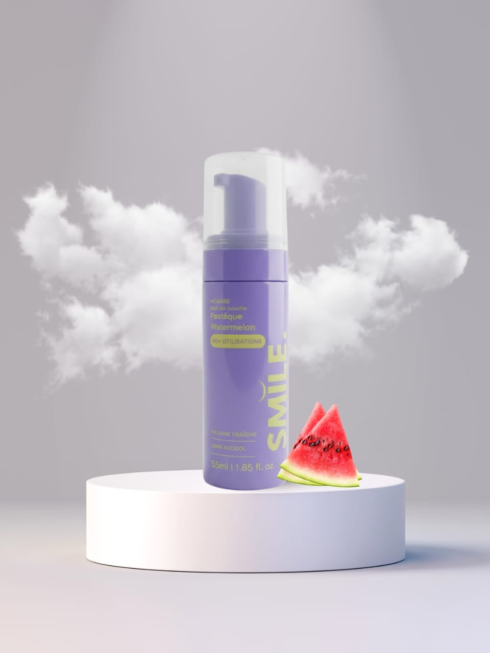 Bain de bouche mousseux Pastèque – Smile Addict | Smile Addict 